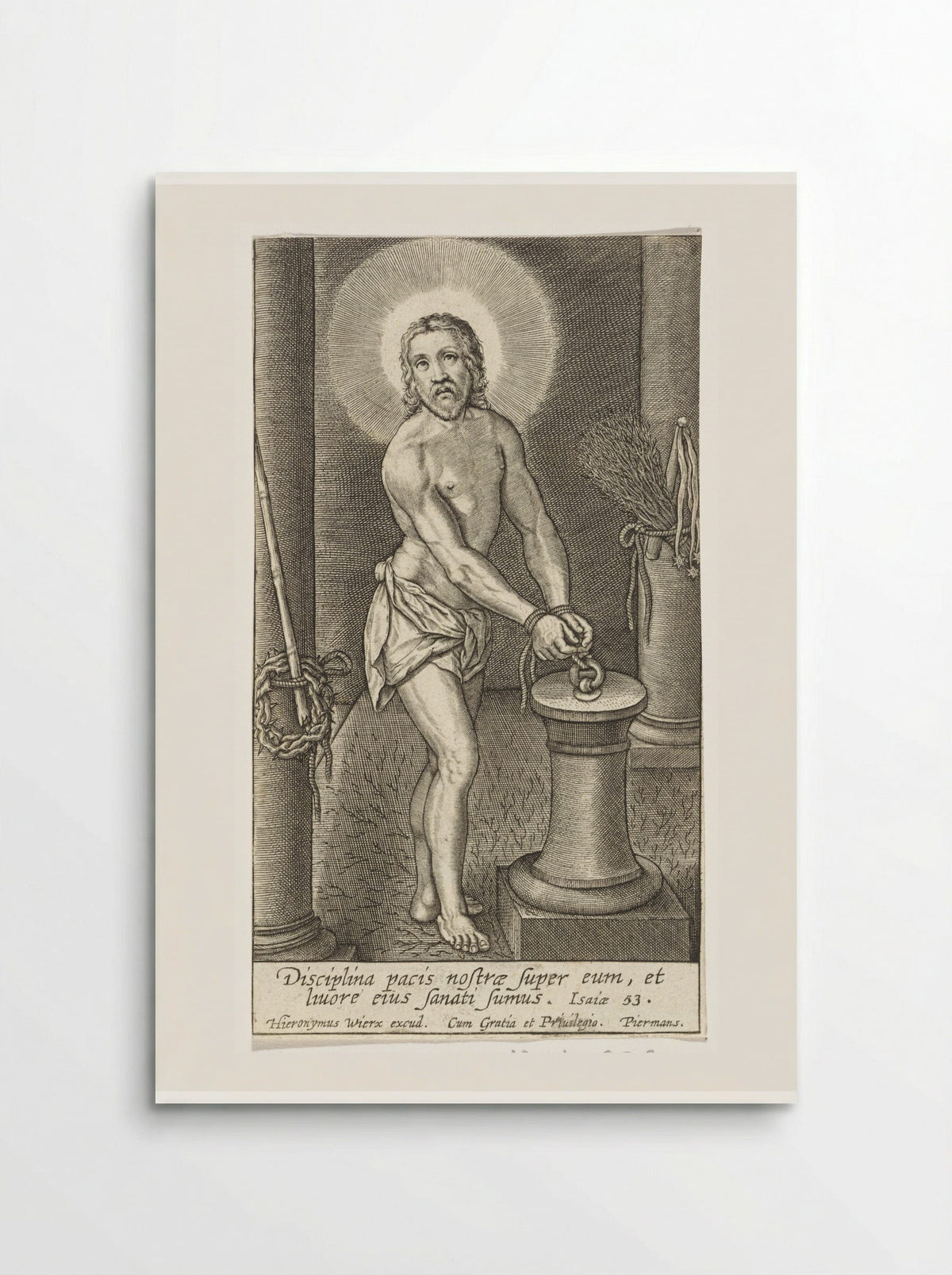 Christ at the Column - Hieronymus Wierix - Poster