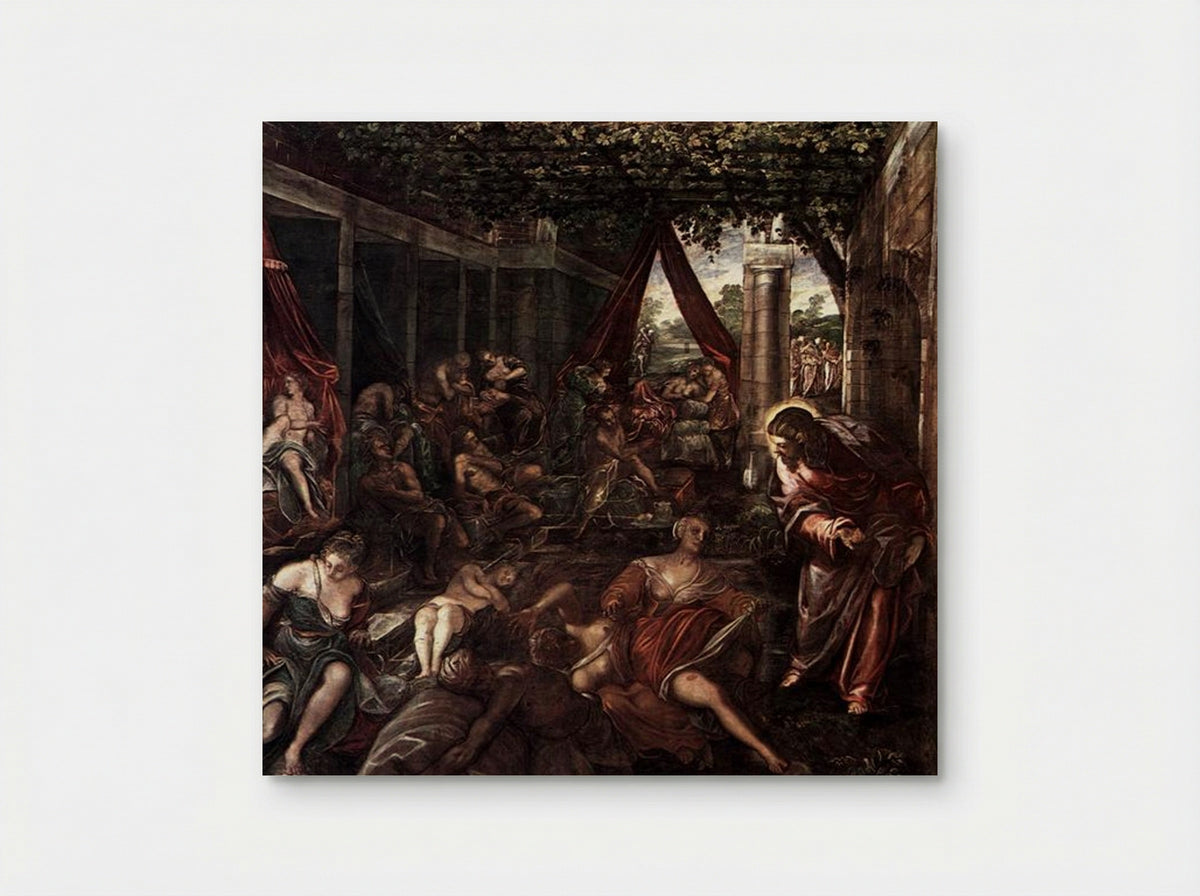 Christ at the Pool of Bethesda - Tintoretto - Poster