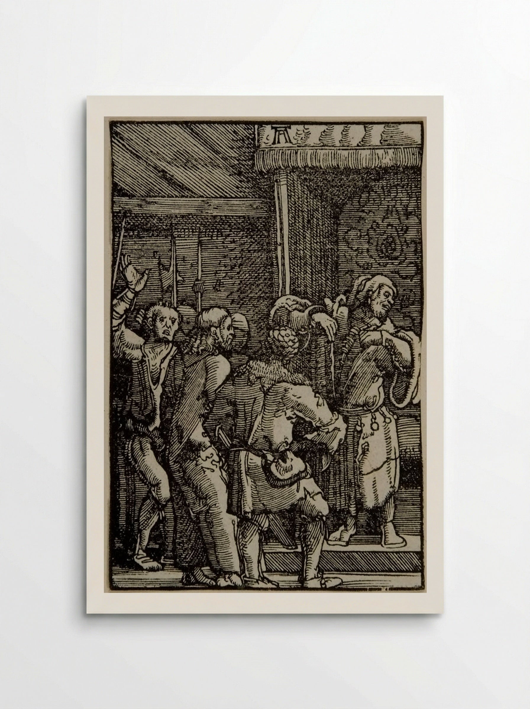 Christ before Caiaphas; Caiaphas Tearing His Clothes - Albrecht Altdorfer - Poster