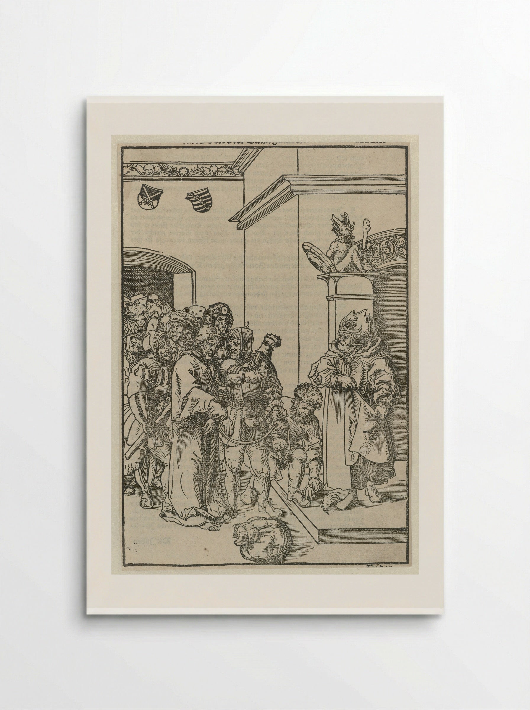 Christ before Caiaphas - Lucas Cranach the Elder - Poster