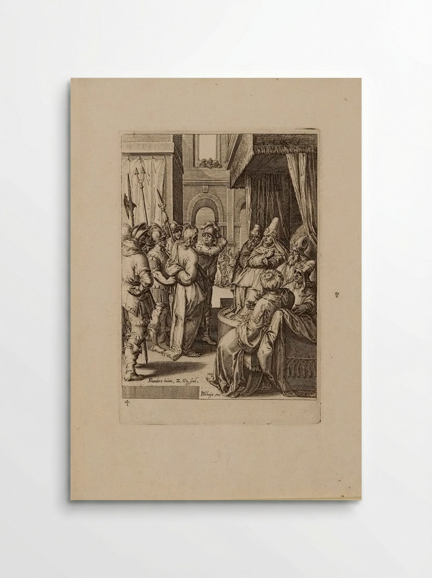 Christ before Caiaphas - Zacharias Dolendo - Poster