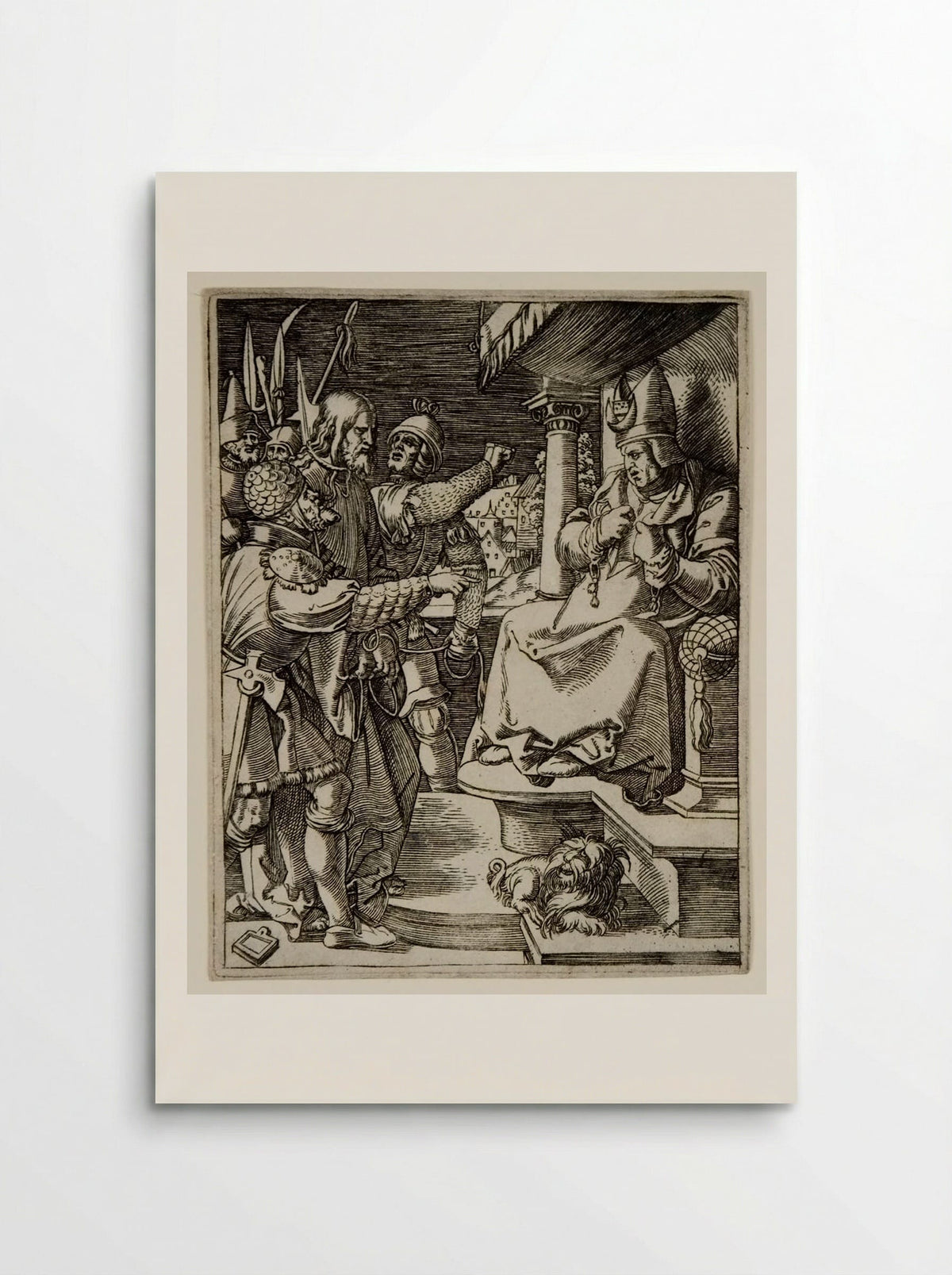 Christ before Caiphas - Marcantonio Raimondi - Poster