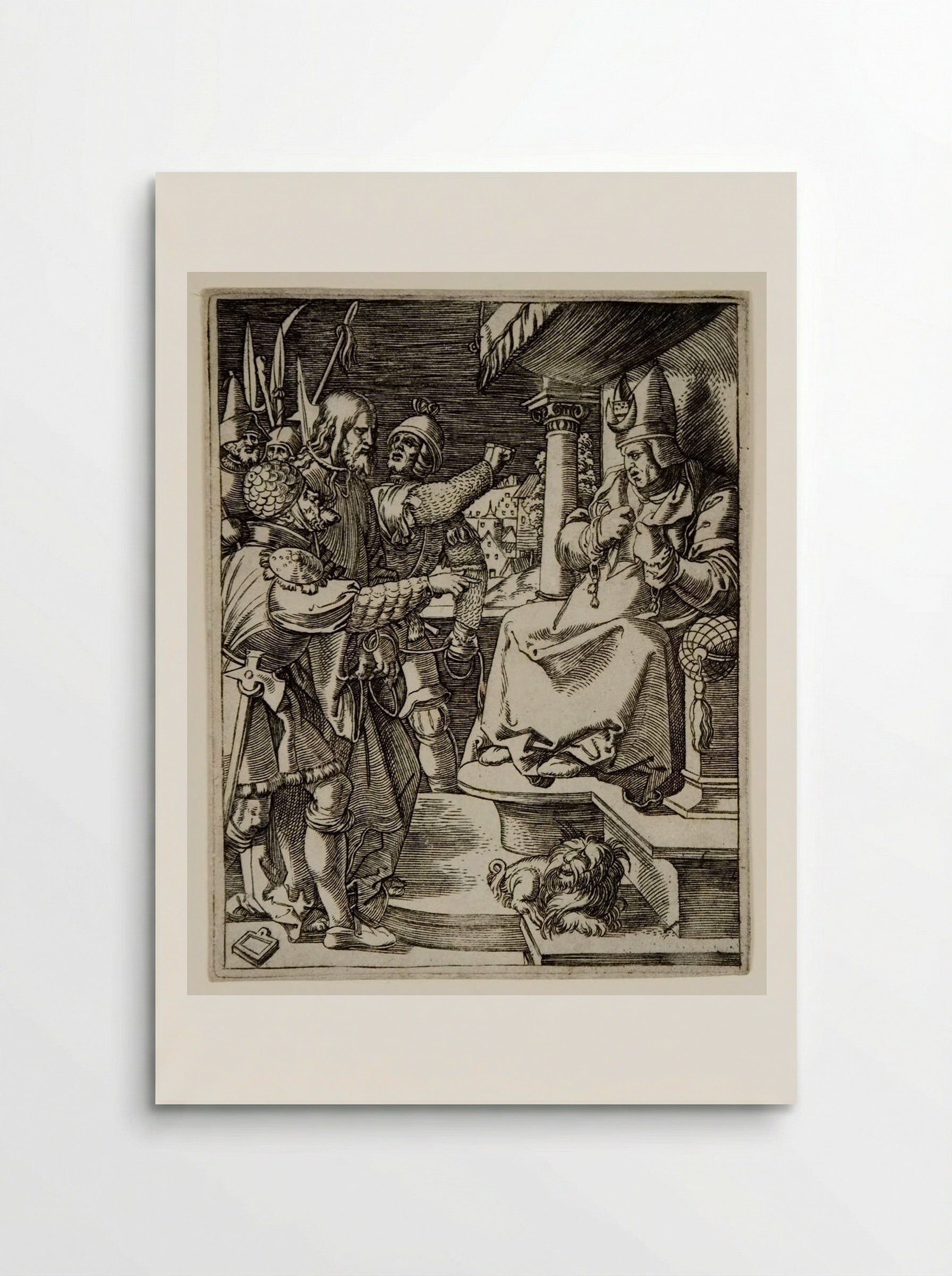 Christ before Caiphas - Marcantonio Raimondi - Poster