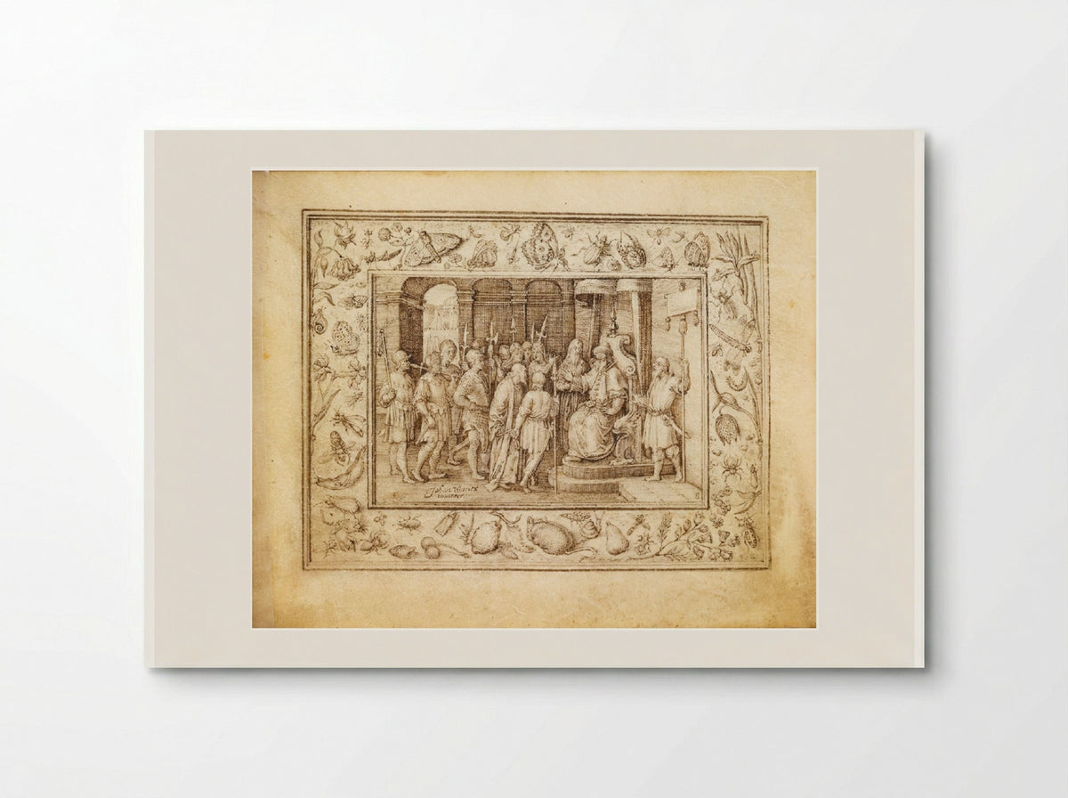 Christ before Pilate - Johannes Wierix - Poster