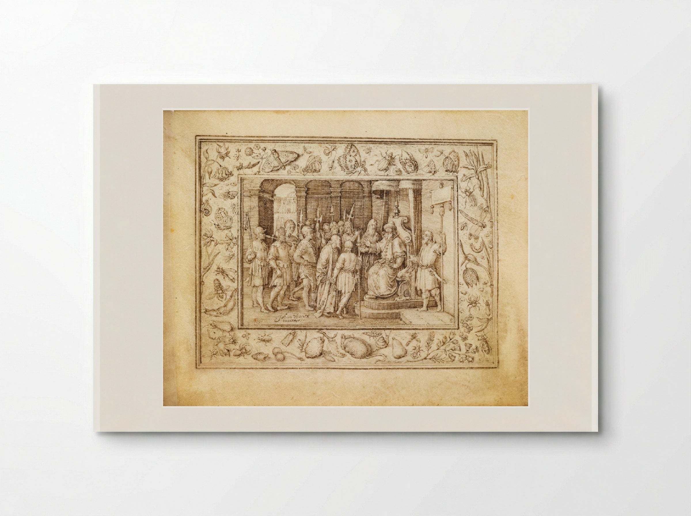 Christ before Pilate - Johannes Wierix - Poster