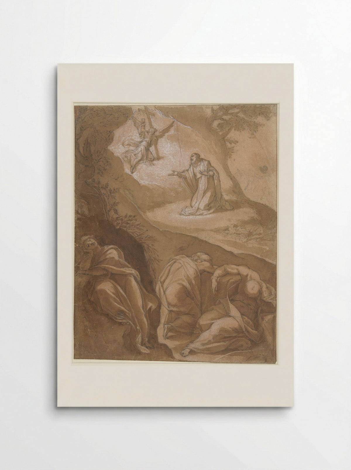 Christ in Gethsemane - Cristoforo Roncalli - Poster