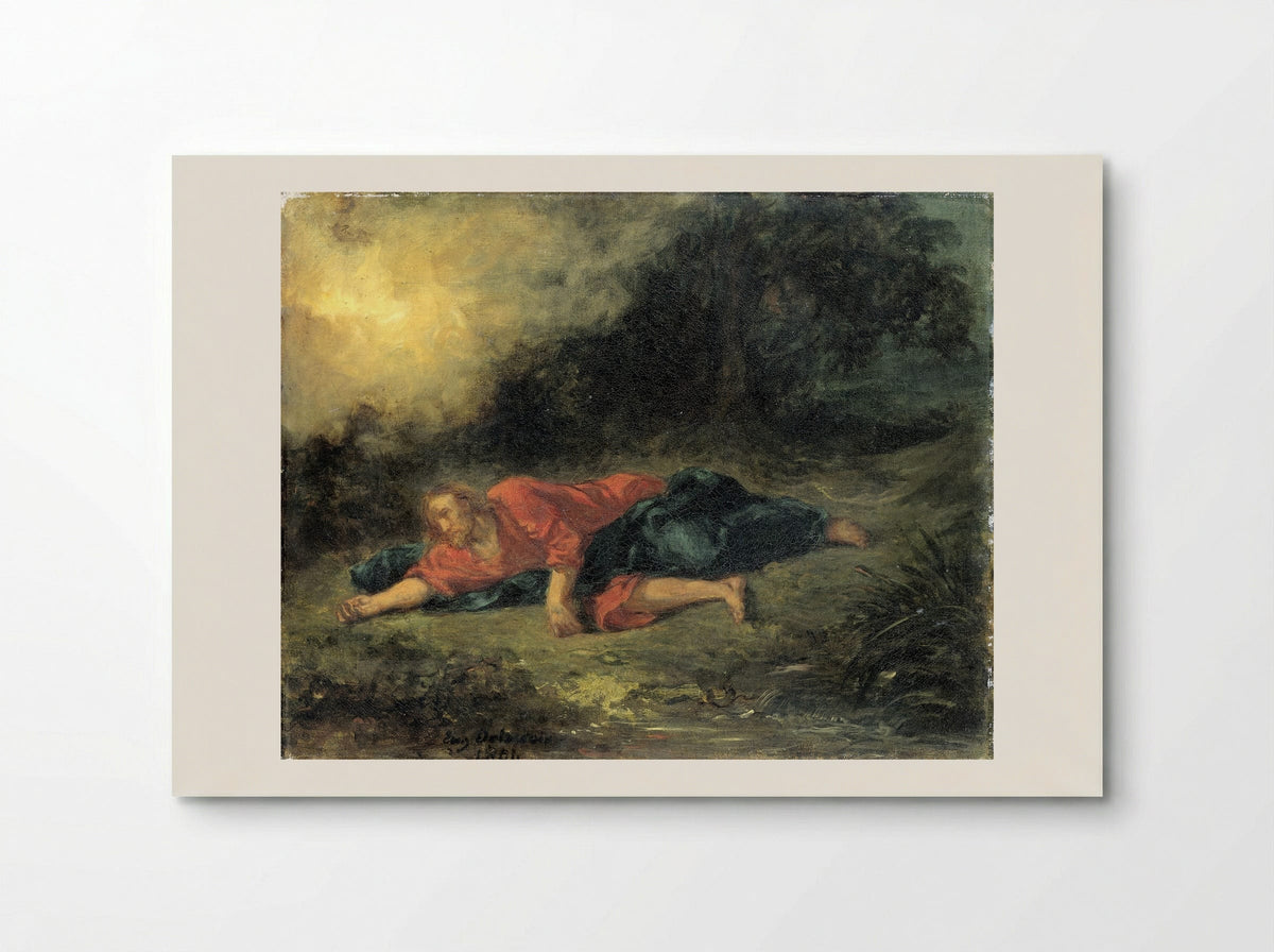 Christ in the Garden of Gethsemane - Eugène Delacroix - Poster