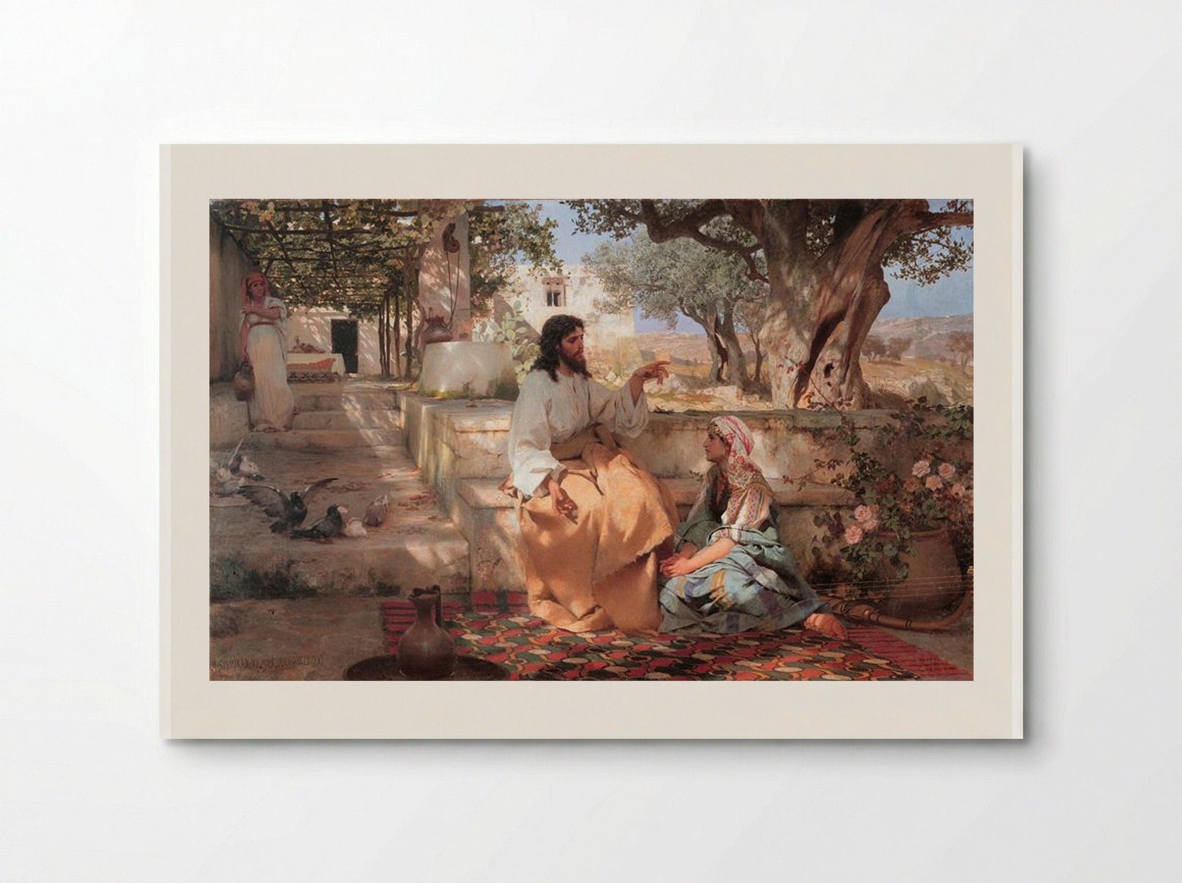 Christ in the House of Martha and Mary - Henryk Siemiradzki - Poster