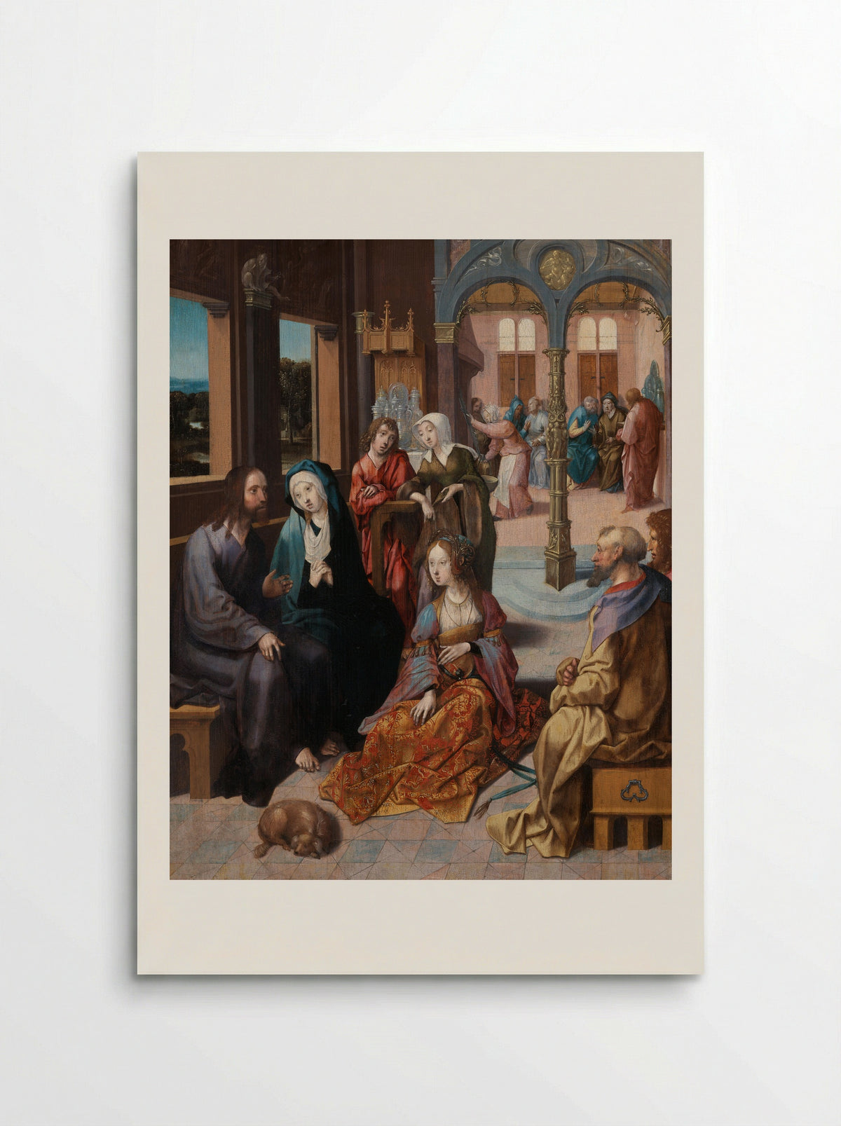 Christ in the House of Martha and Mary - Cornelis Engebrechtsz. - Poster
