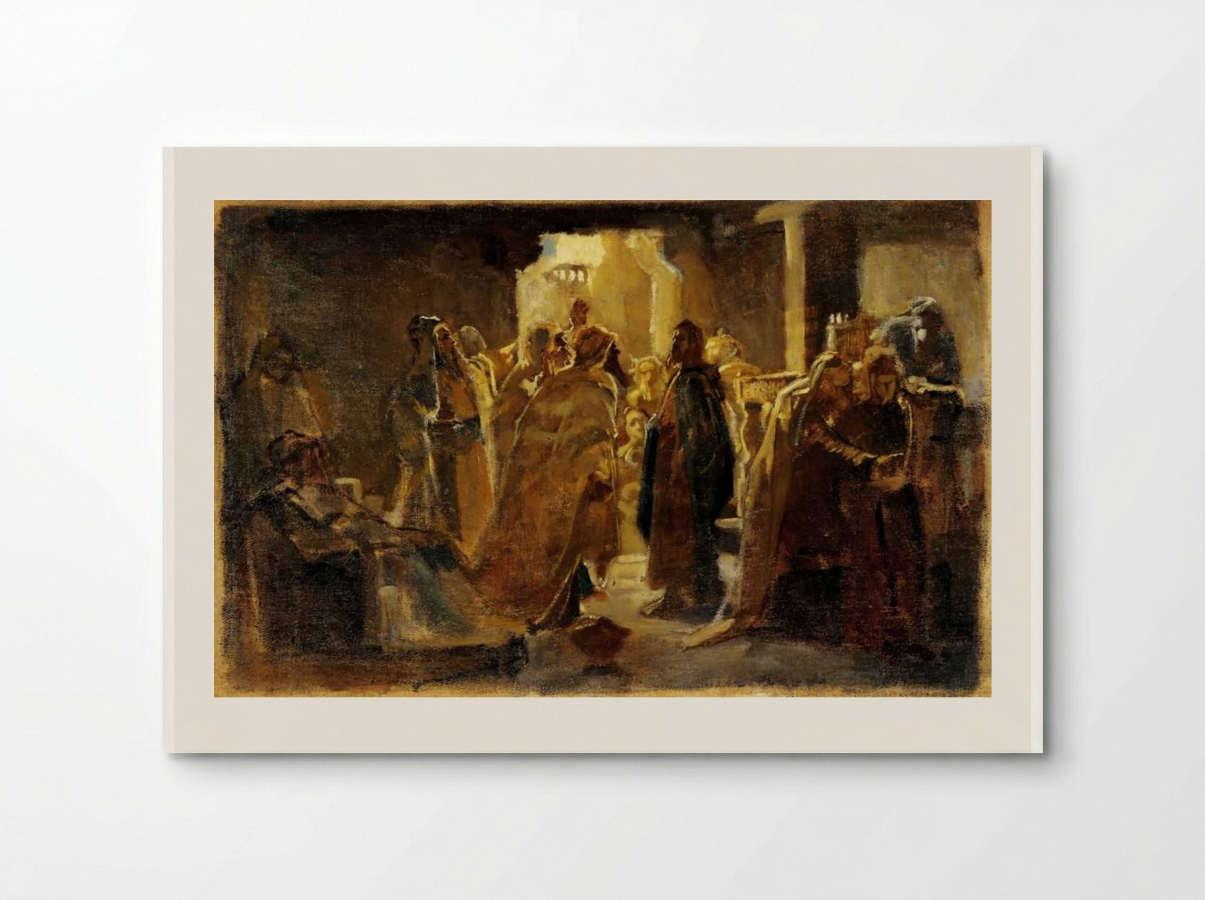 Christ in the Synagogue - Nikolai Ge - Poster