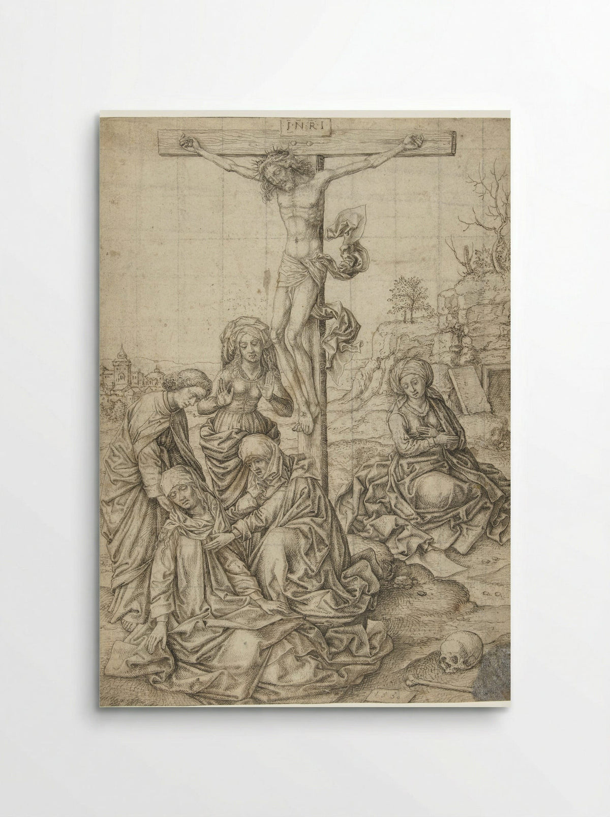 Christ on the Cross with Saint John, the Three Marys, and Mary Magdalene - Pieter Huys - Poster