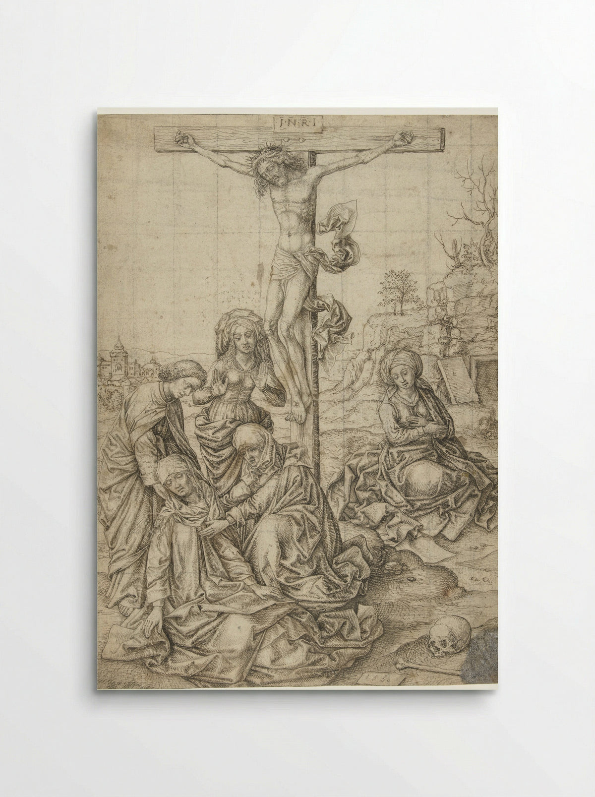 Christ on the Cross with Saint John, the Three Marys, and Mary Magdalene - Pieter Huys - Poster