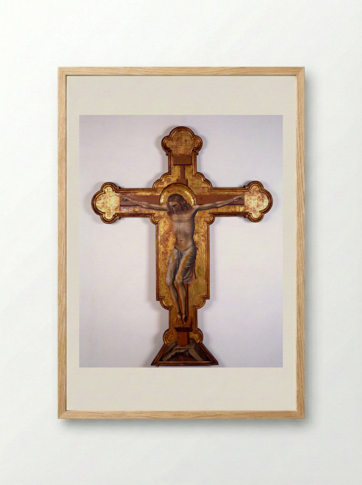 Christ on the Cross - Guariento di Arpo - Framed Print Wood