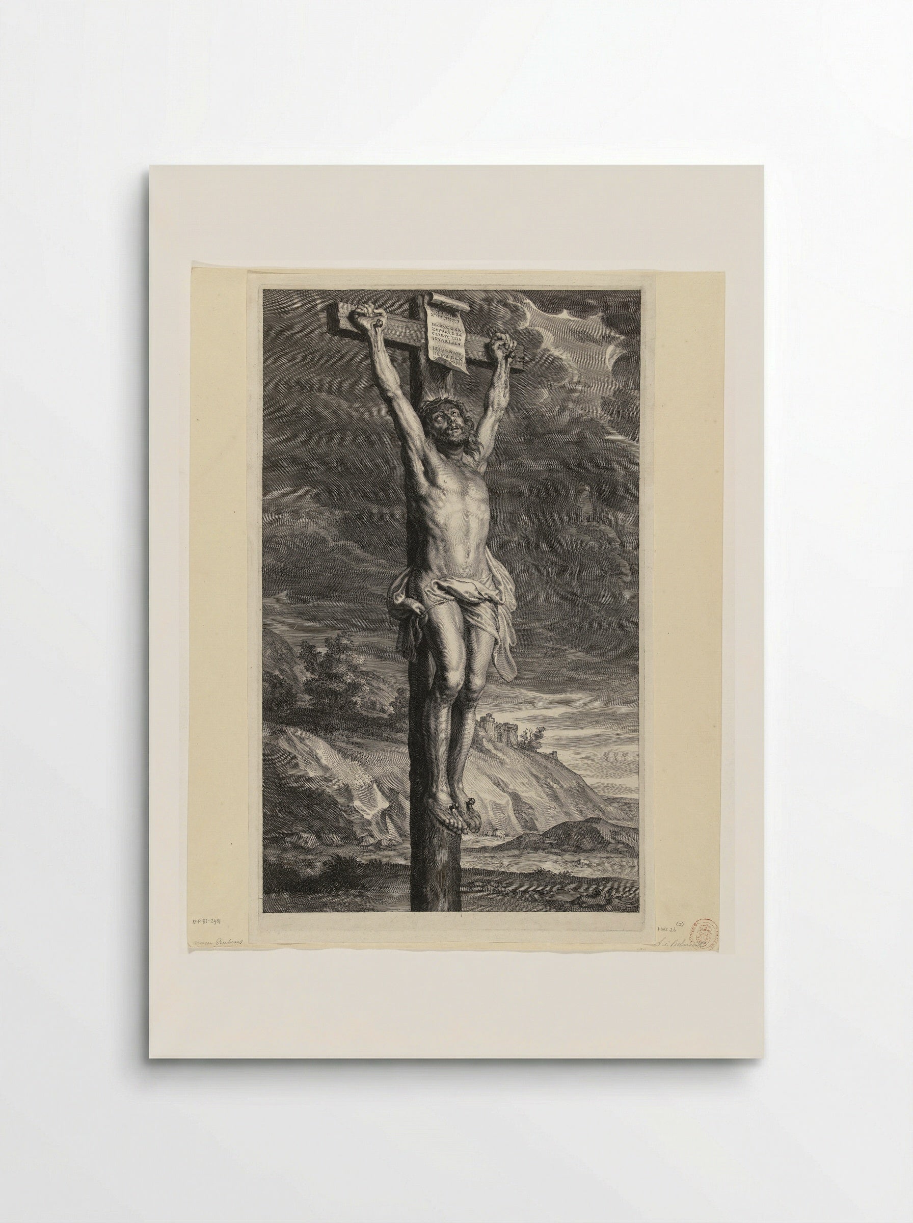 Christ on the Cross - Schelte Adamsz. Bolswert - Poster