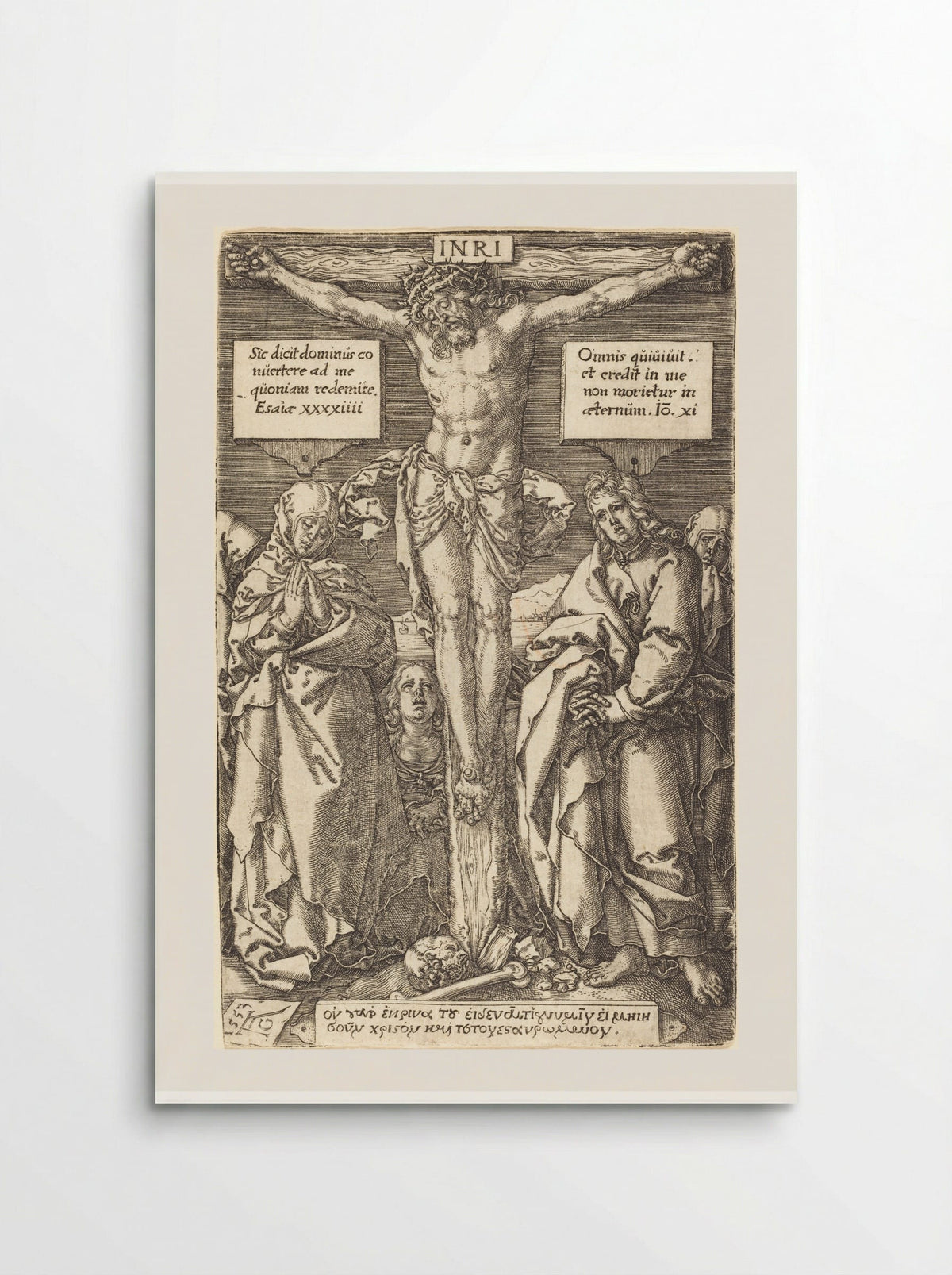 Christ on the Cross - Heinrich Aldegrever - Poster