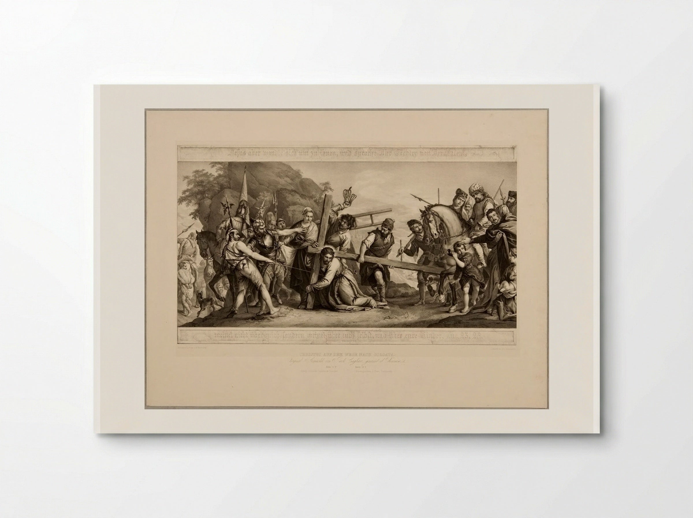 Christ on the Way to Golgotha - Franz Hanfstaengl - Poster