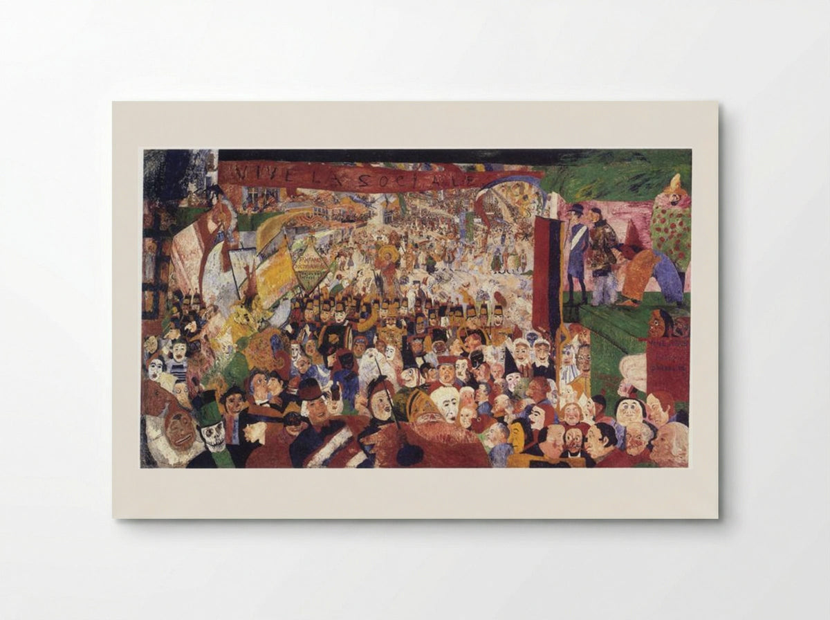 Christ's Entry Into Brussels in 1889 - James Ensor - Poster
