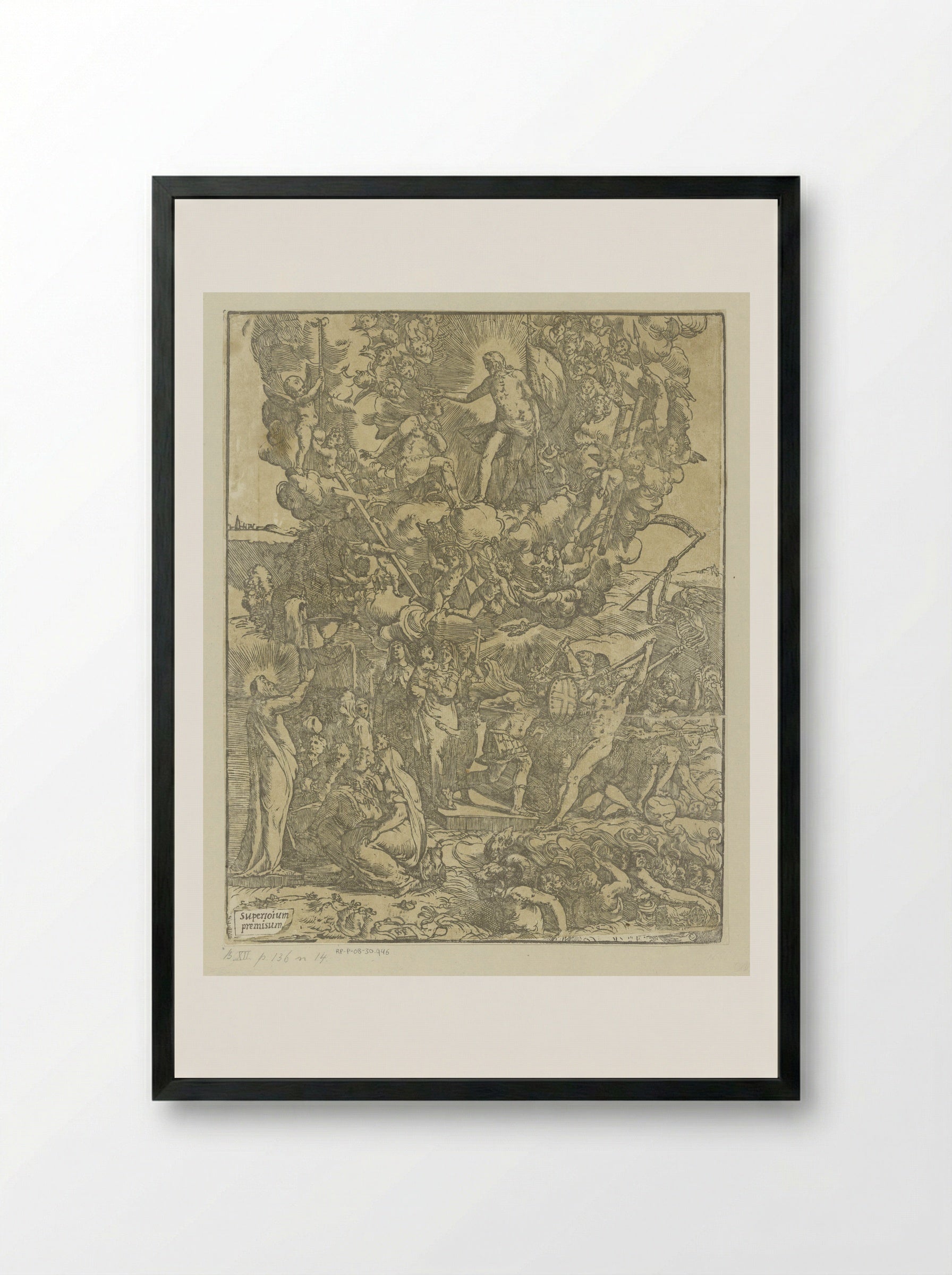 Christelijke helden - Andrea Andreani - Framed Print Black