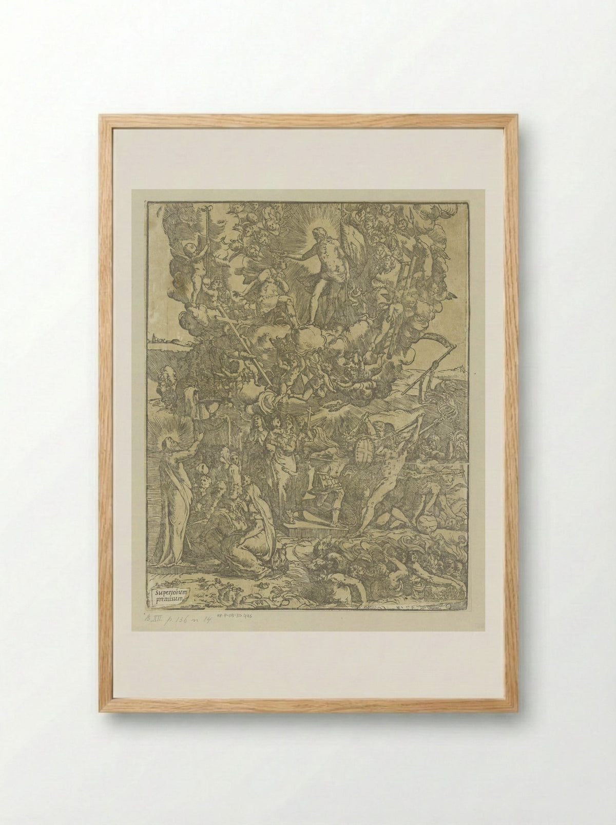 Christelijke helden - Andrea Andreani - Framed Print Wood
