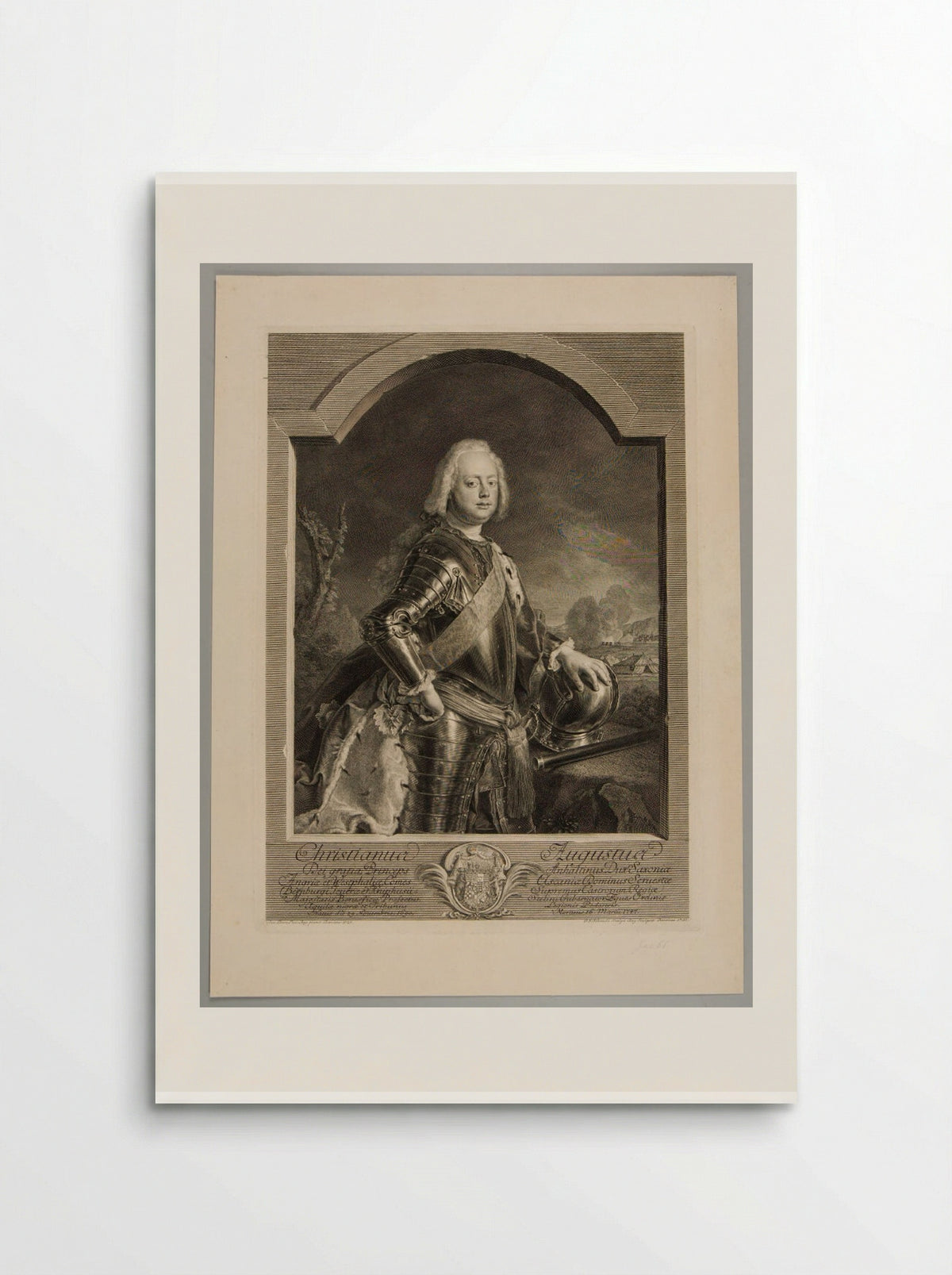 Christian Augustus, Prince of Anhalt - Georg Friedrich Schmidt - Poster
