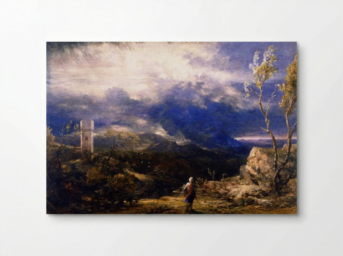 Christian Descending into the Valley of Humiliation - Samuel Palmer - Poster