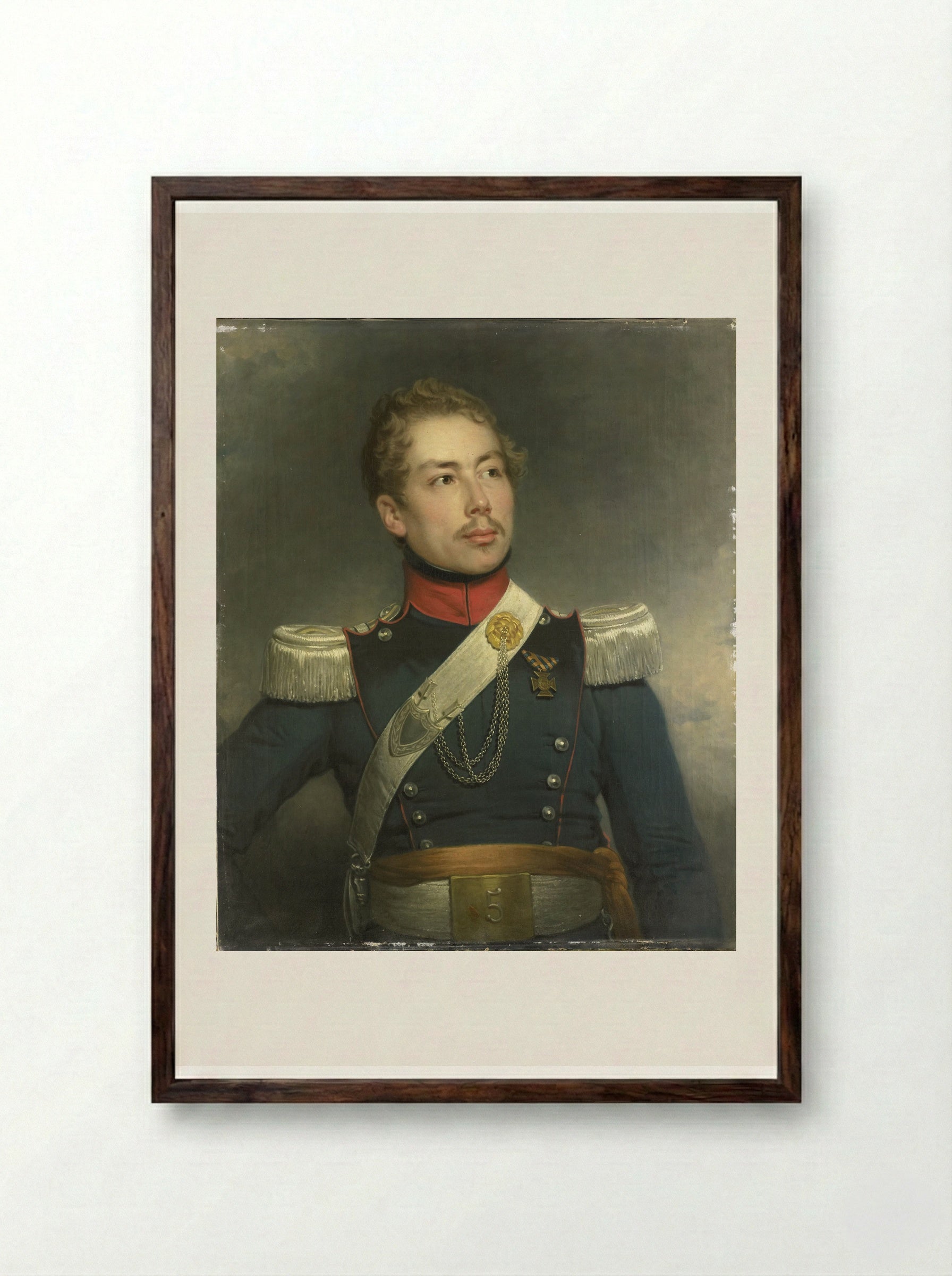 Christian Edouard Fraser - Charles Howard Hodges - Framed Print Dark Wood