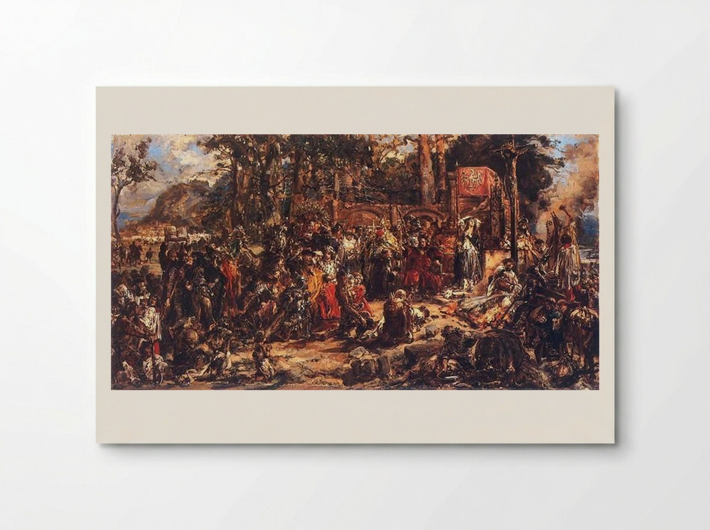 Christianization of Lithuania A.D. 1387 - Jan Matejko - Poster