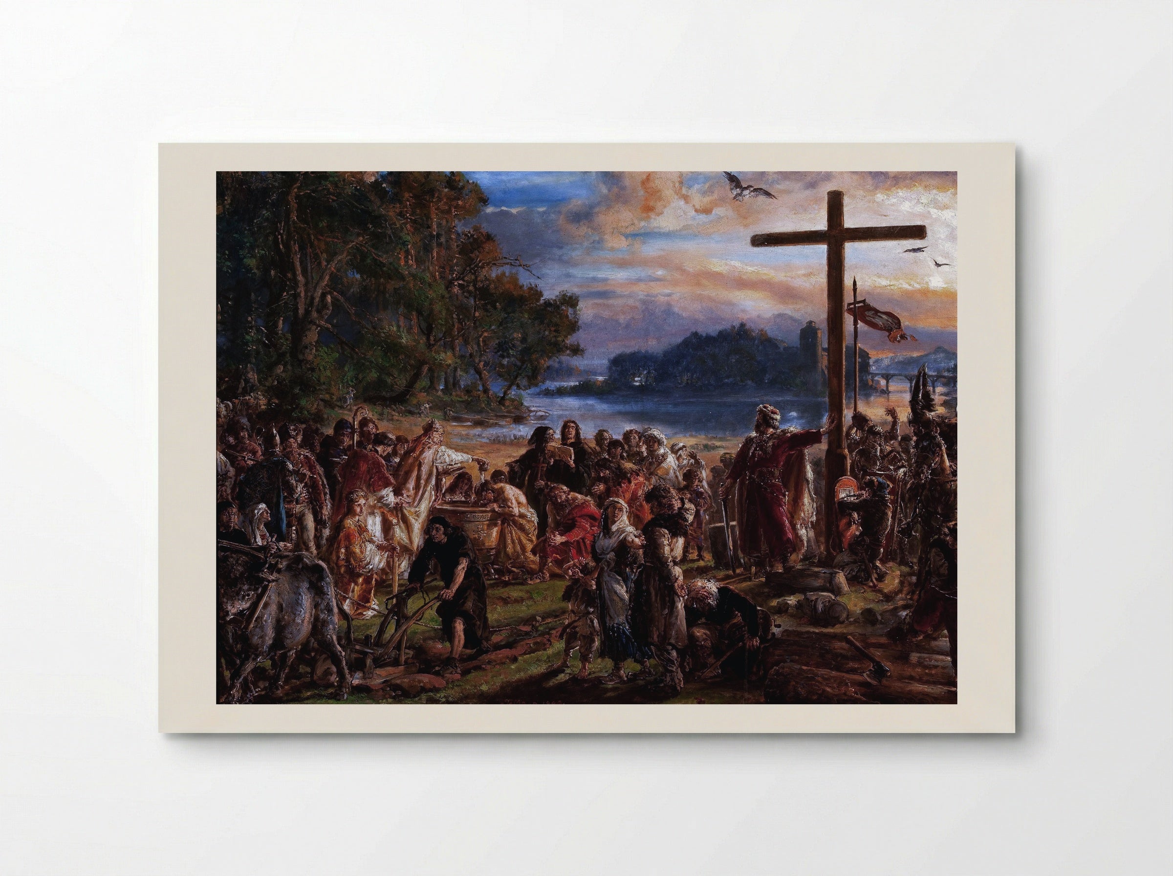 Christianization of Poland A.D. 965 - Jan Matejko - Poster