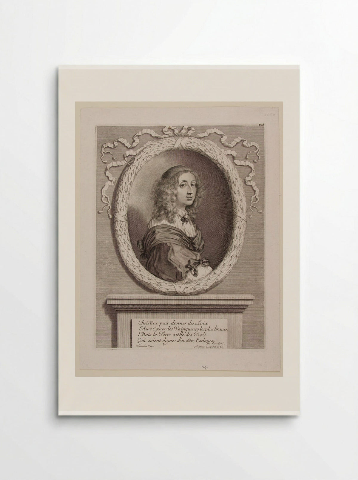 Christine, Queen of Sweden - Robert Nanteuil - Poster