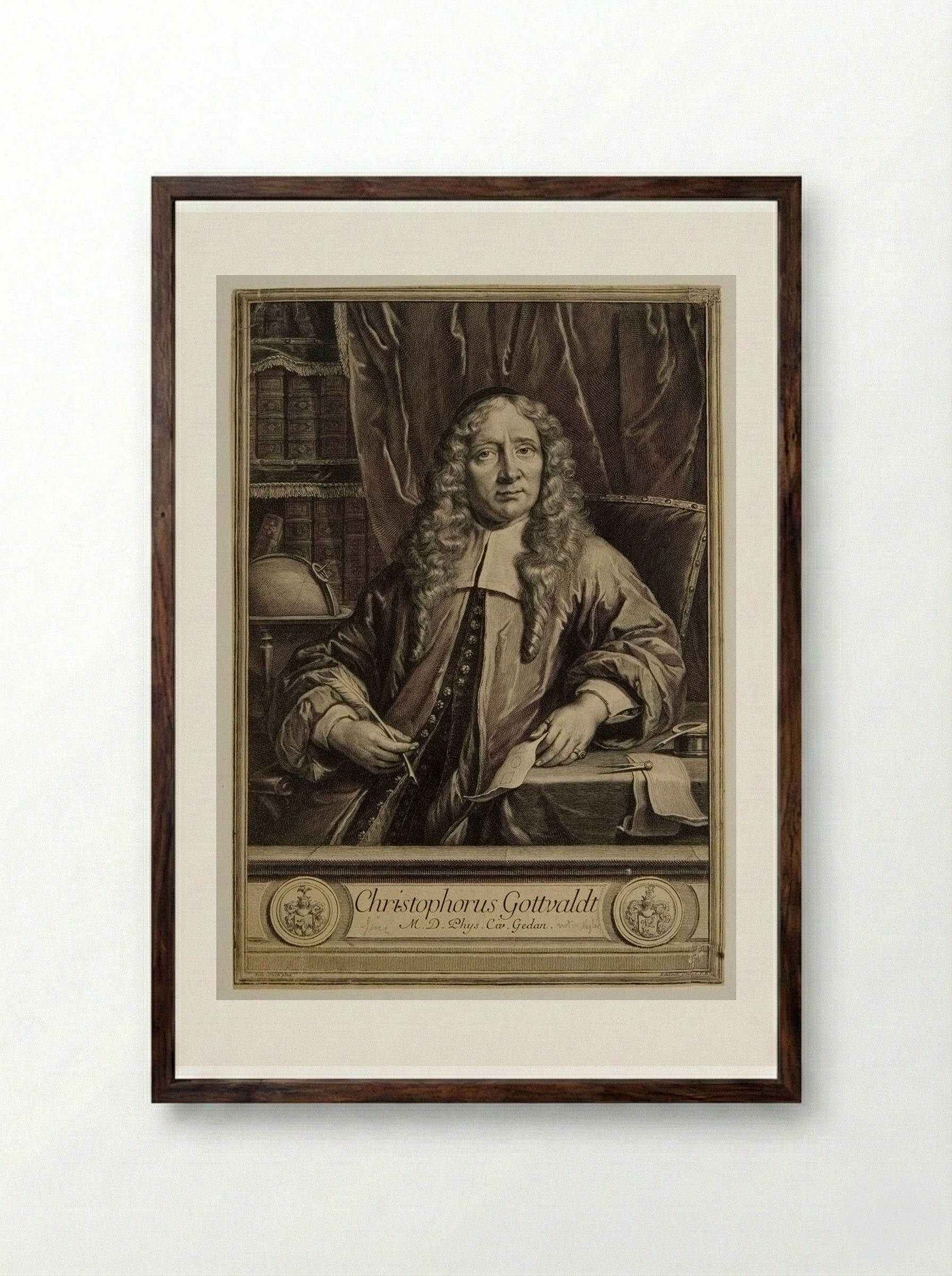 Christophe Gottvaldt - Gérard Edelinck - Framed Print Dark Wood