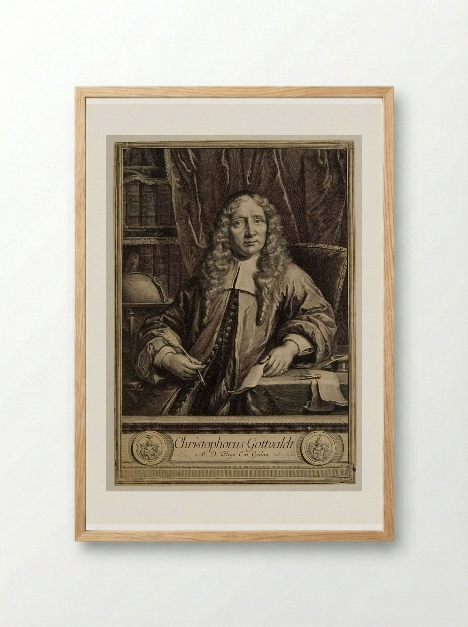 Christophe Gottvaldt - Gérard Edelinck - Framed Print Wood
