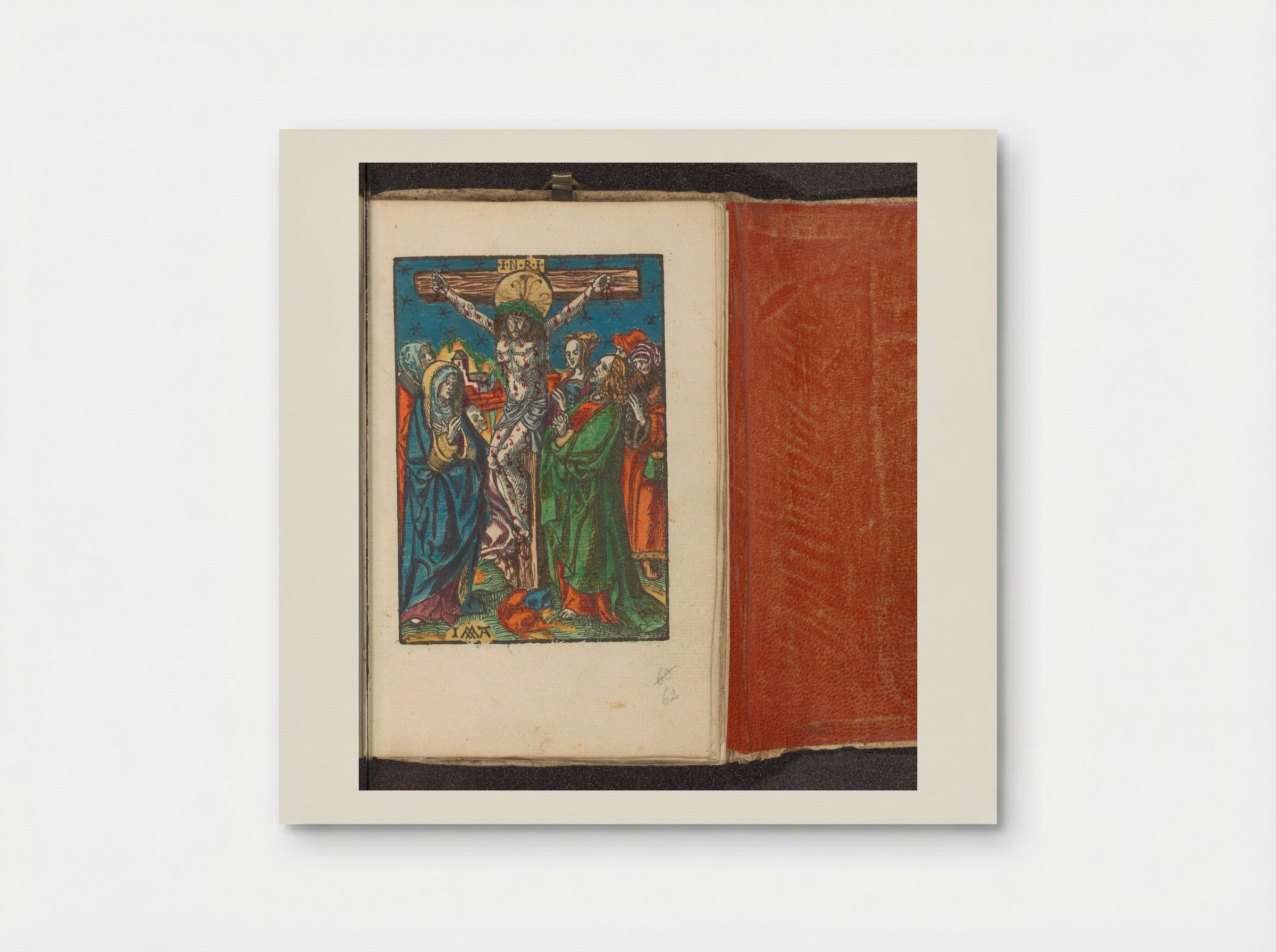 Christus aan het kruis tussen Maria en Johannes - Doen Pietersz. - Poster