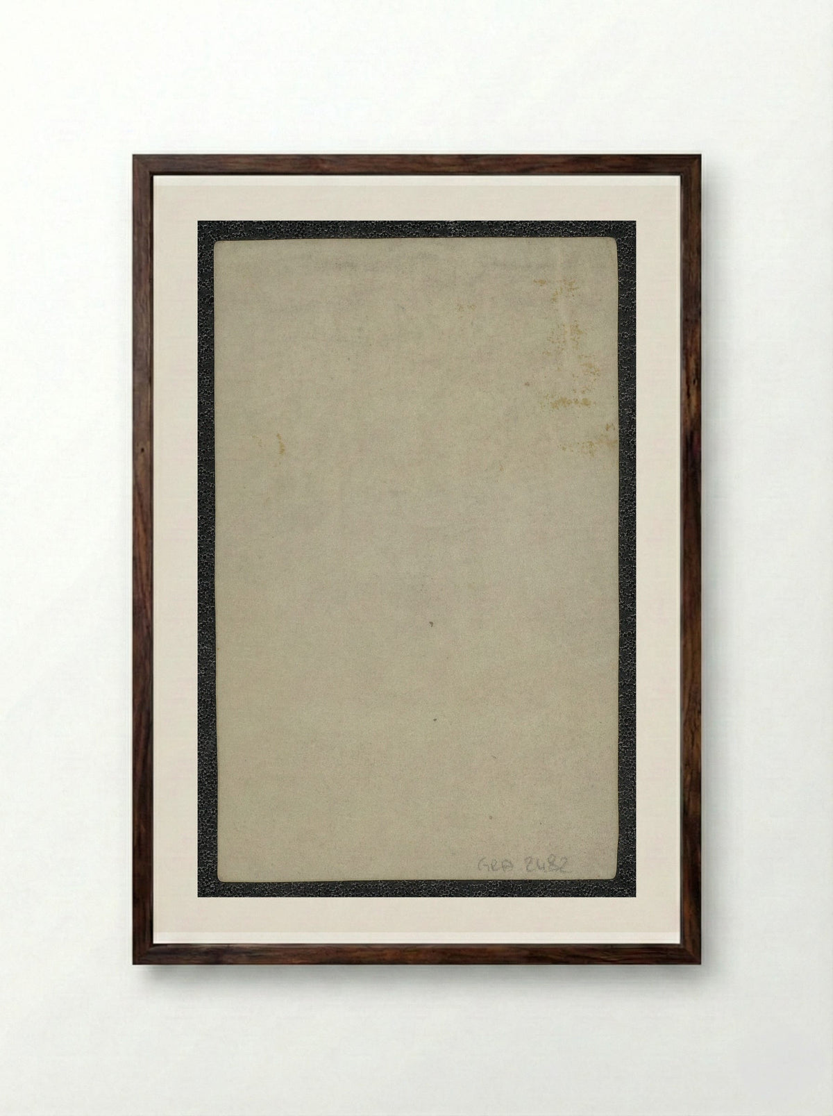 Christus aan het kruis - Hieronymus Wierix - Framed Print Dark Wood
