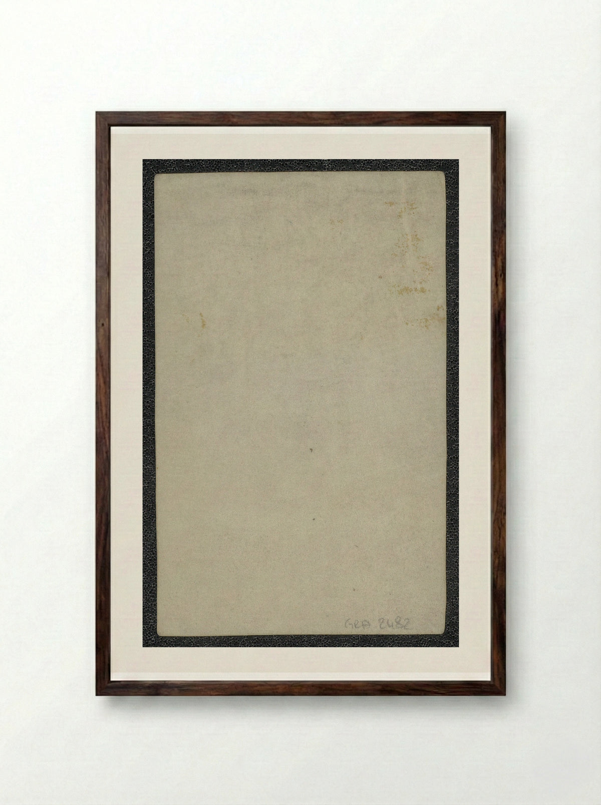 Christus aan het kruis - Hieronymus Wierix - Framed Print Dark Wood