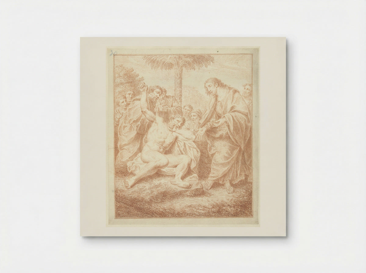 Christus geneest een bezetene - Louis Fabritius Dubourg - Poster