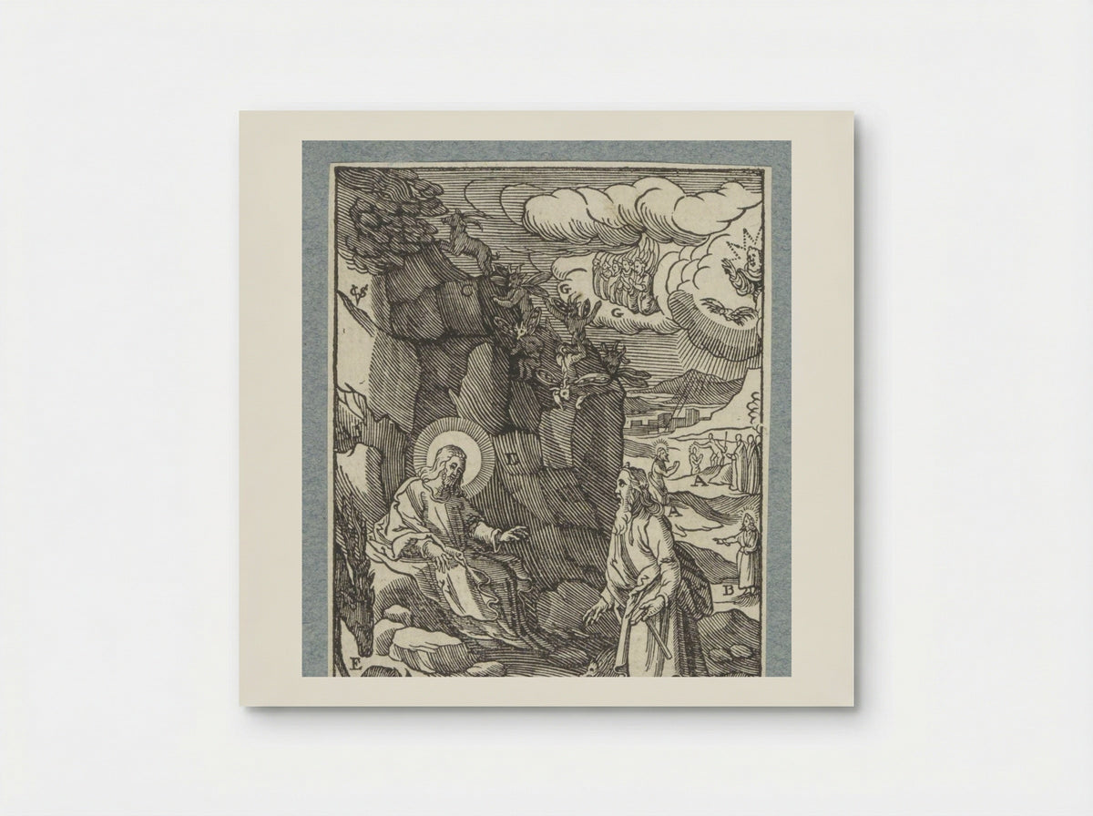 Christus in de wildernis - Pieter Jacobsz. Paets - Poster