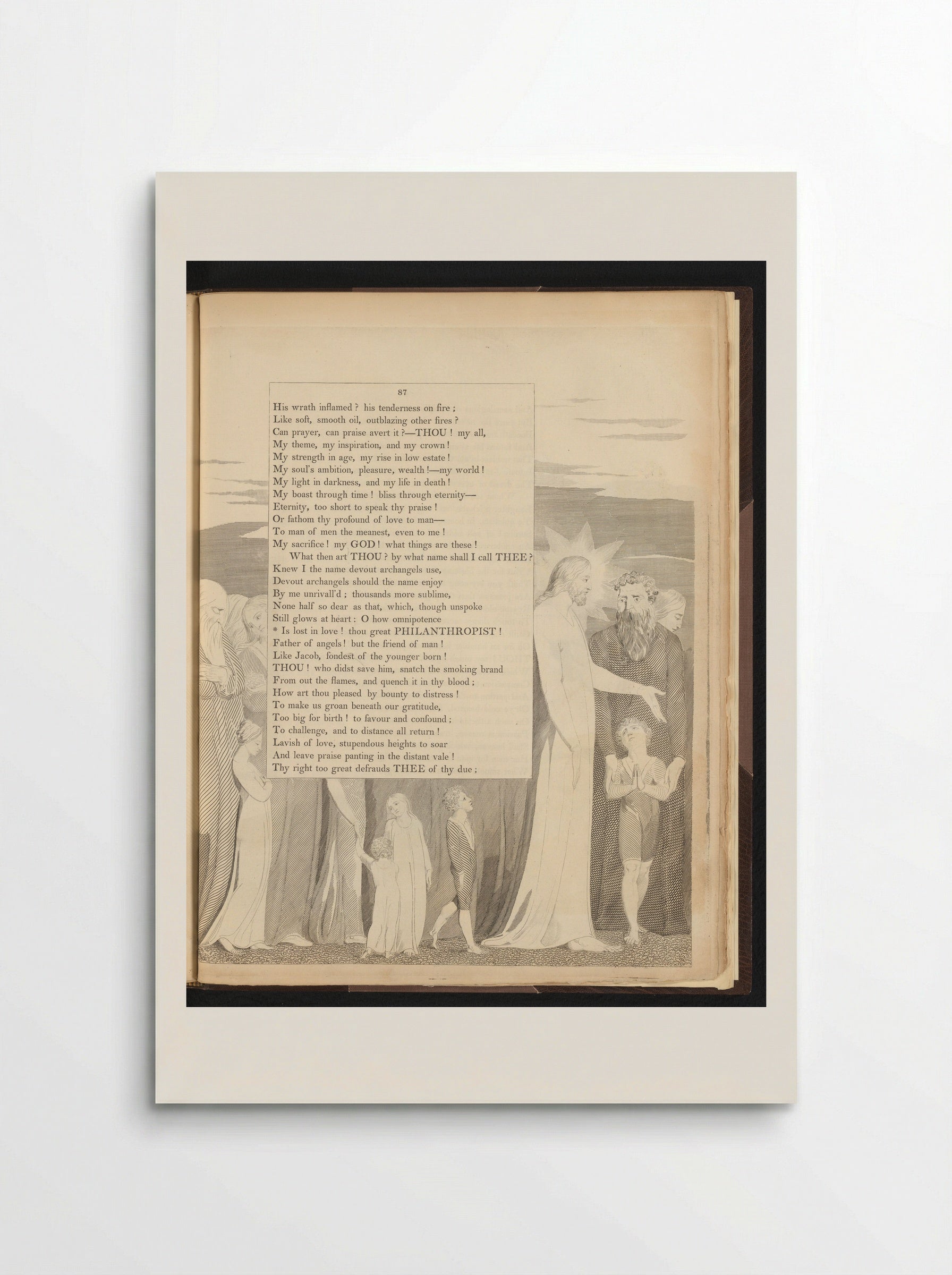 Christus met mannen, vrouwen en kinderen - Edward Young - Poster