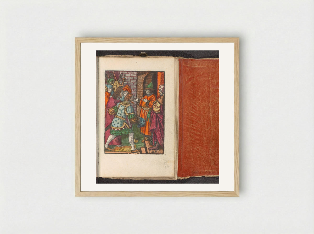 Christus voor Annas - Doen Pietersz. - Framed Print Wood