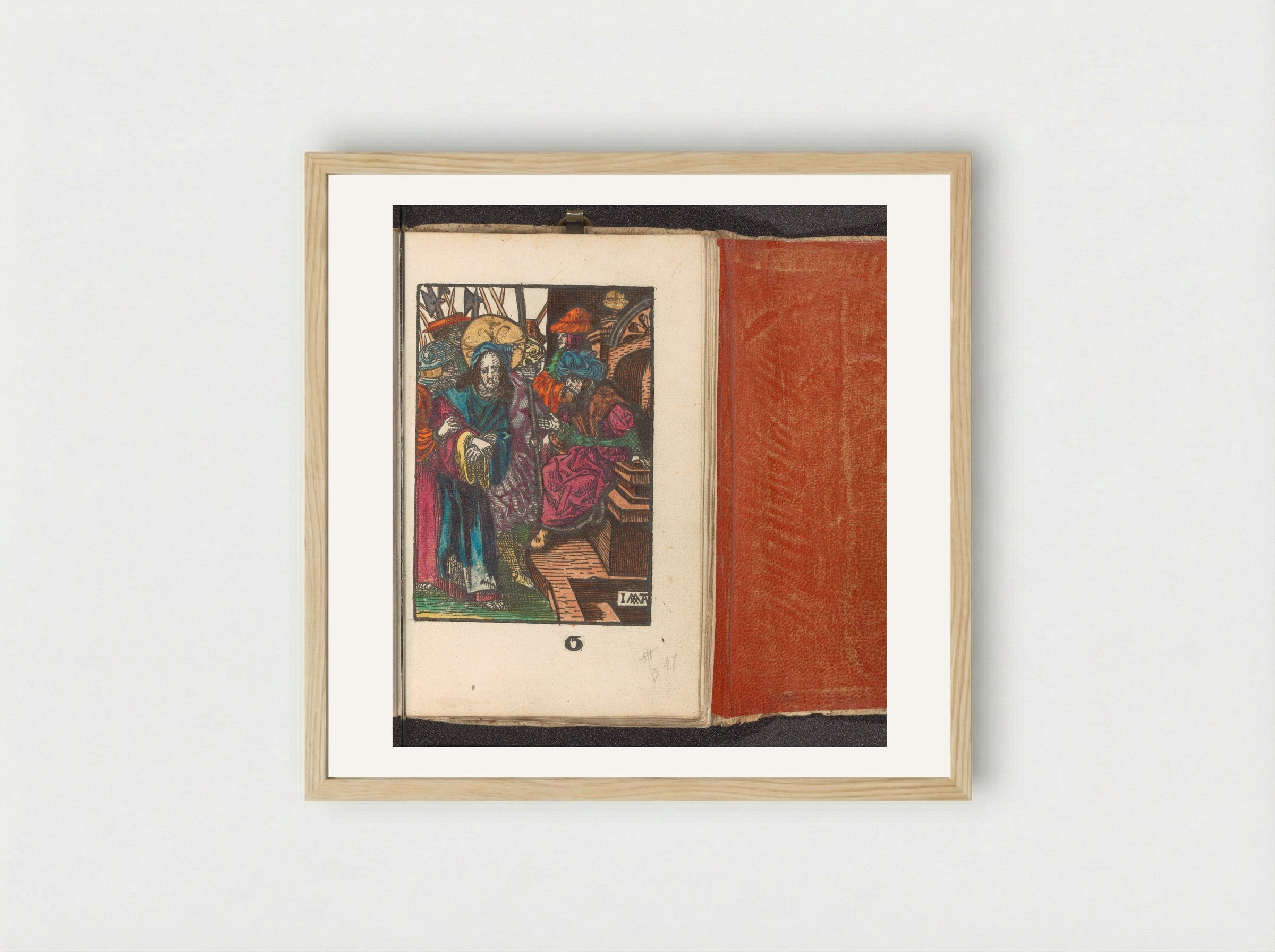 Christus weggeleid van Pilatus - Doen Pietersz. - Framed Print Wood