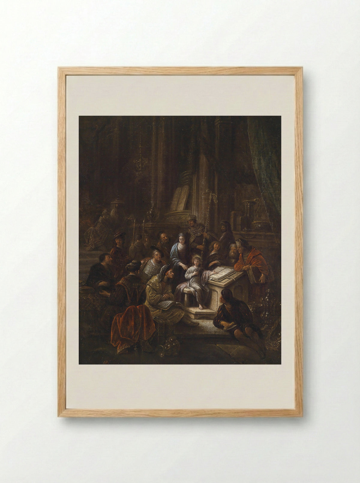 Christus zegent de kinderen - Jacob de Wet (I) - Framed Print Wood