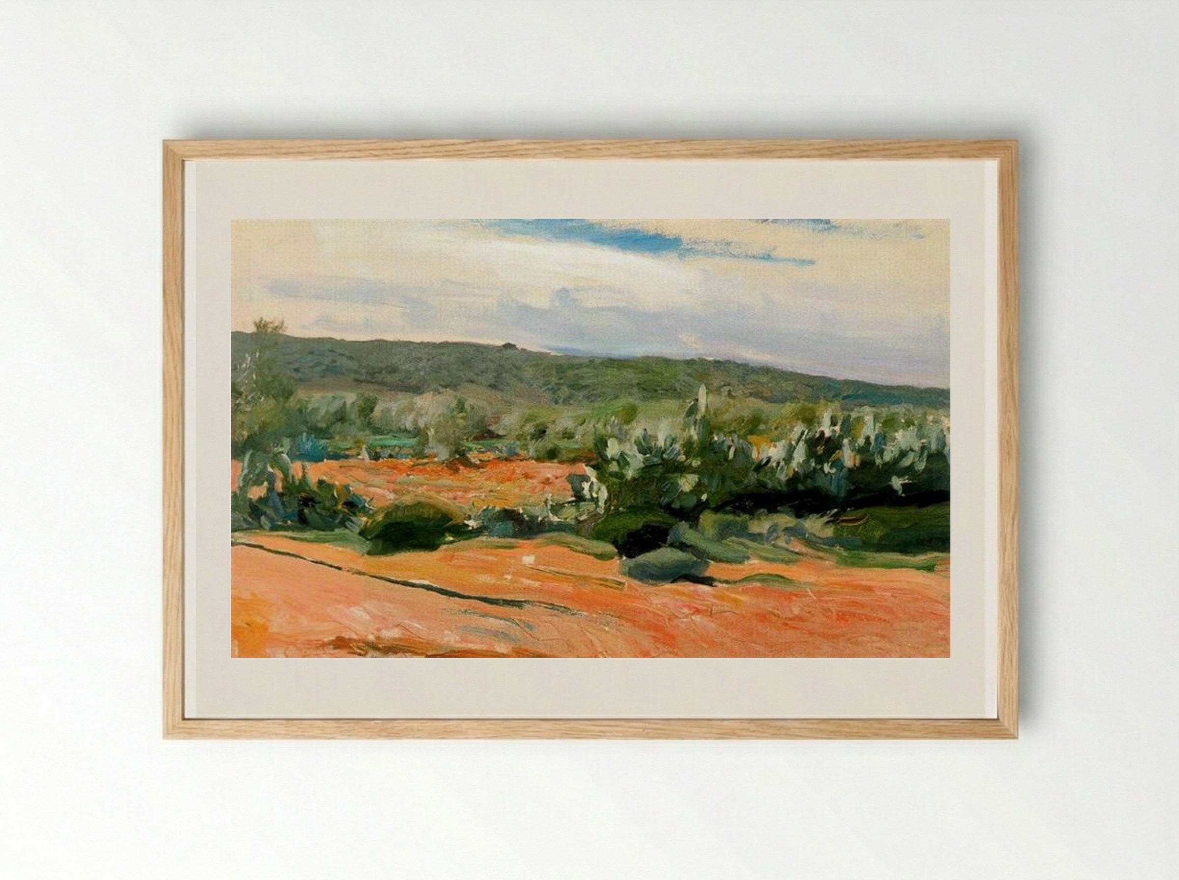 Chumberas (Prickly Pears) - Joaquín Sorolla - Framed Print Wood