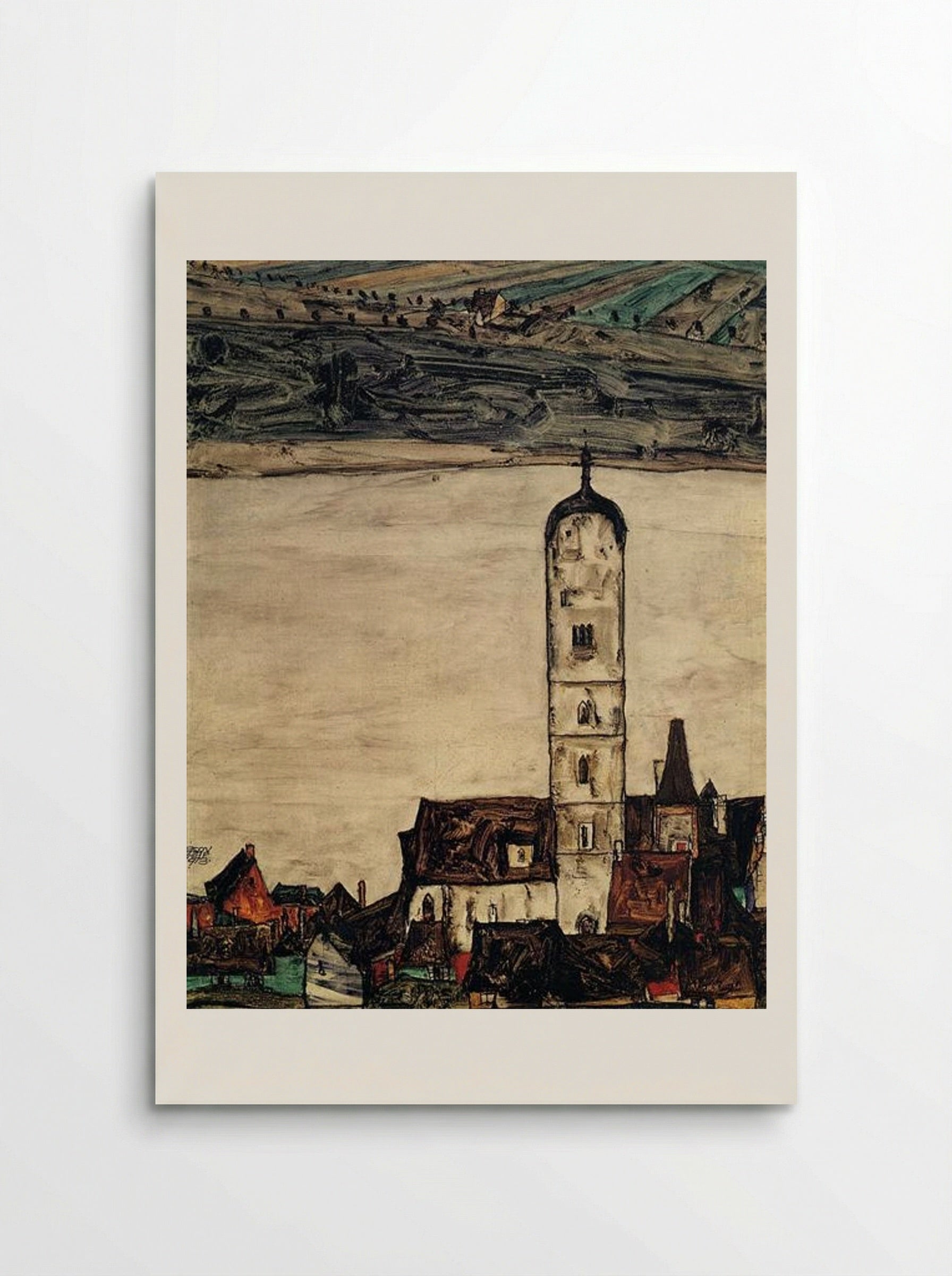 Church in Stein on the Danube - Egon Schiele - Poster