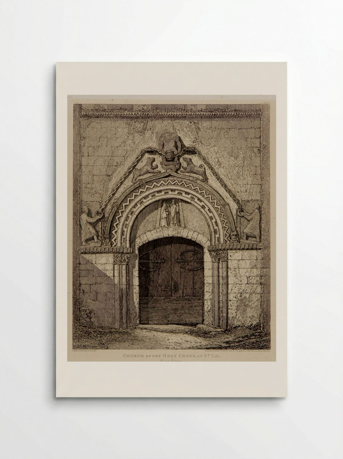 Church of the Holy Cross at St. Lo - John Sell Cotman - Poster