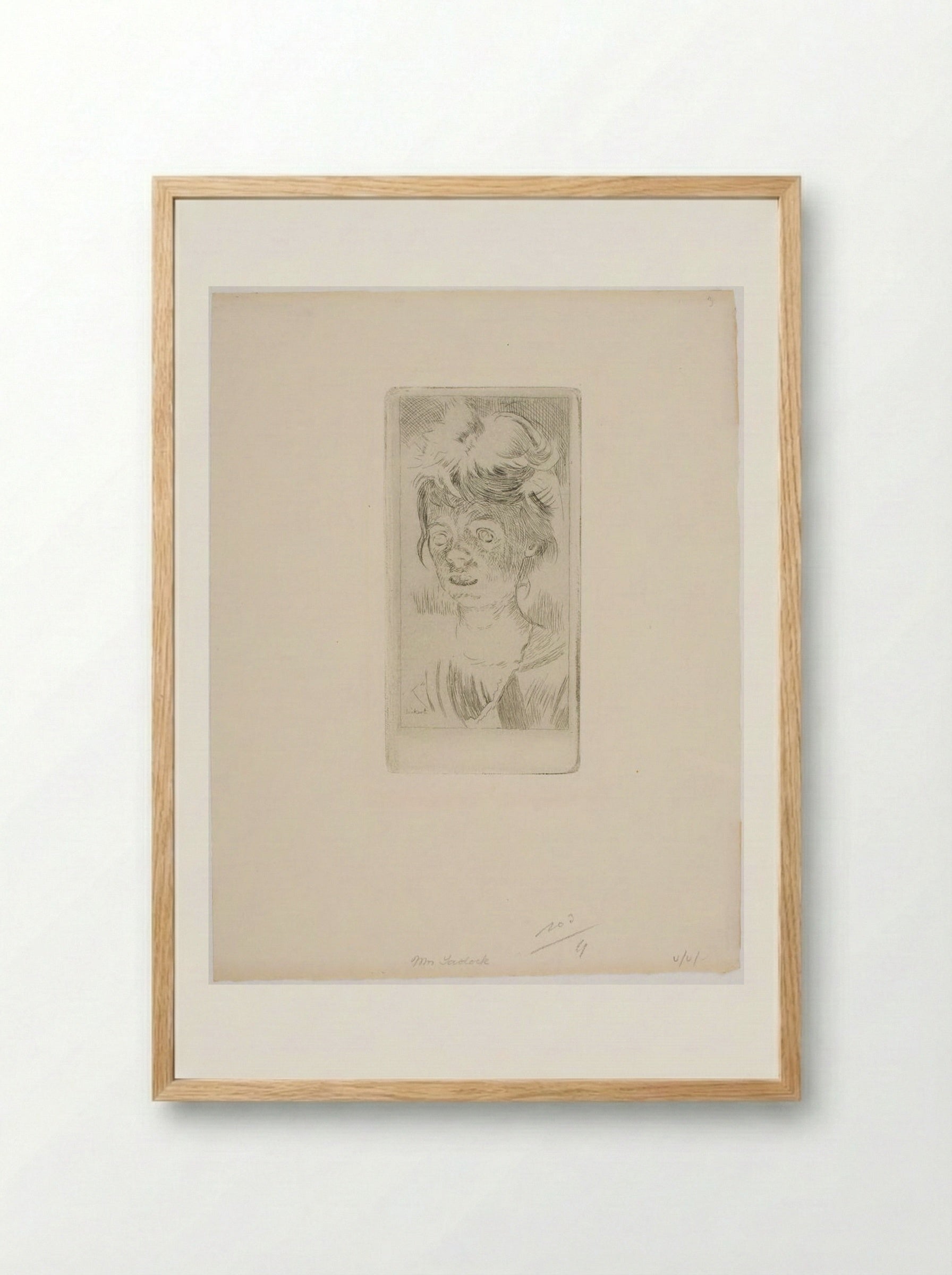 Cicely Hey - Walter Sickert - Framed Print Wood