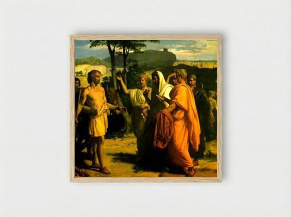 Cincinnatus Receiving Deputies of the Senate - Alexandre Cabanel - Framed Print Wood