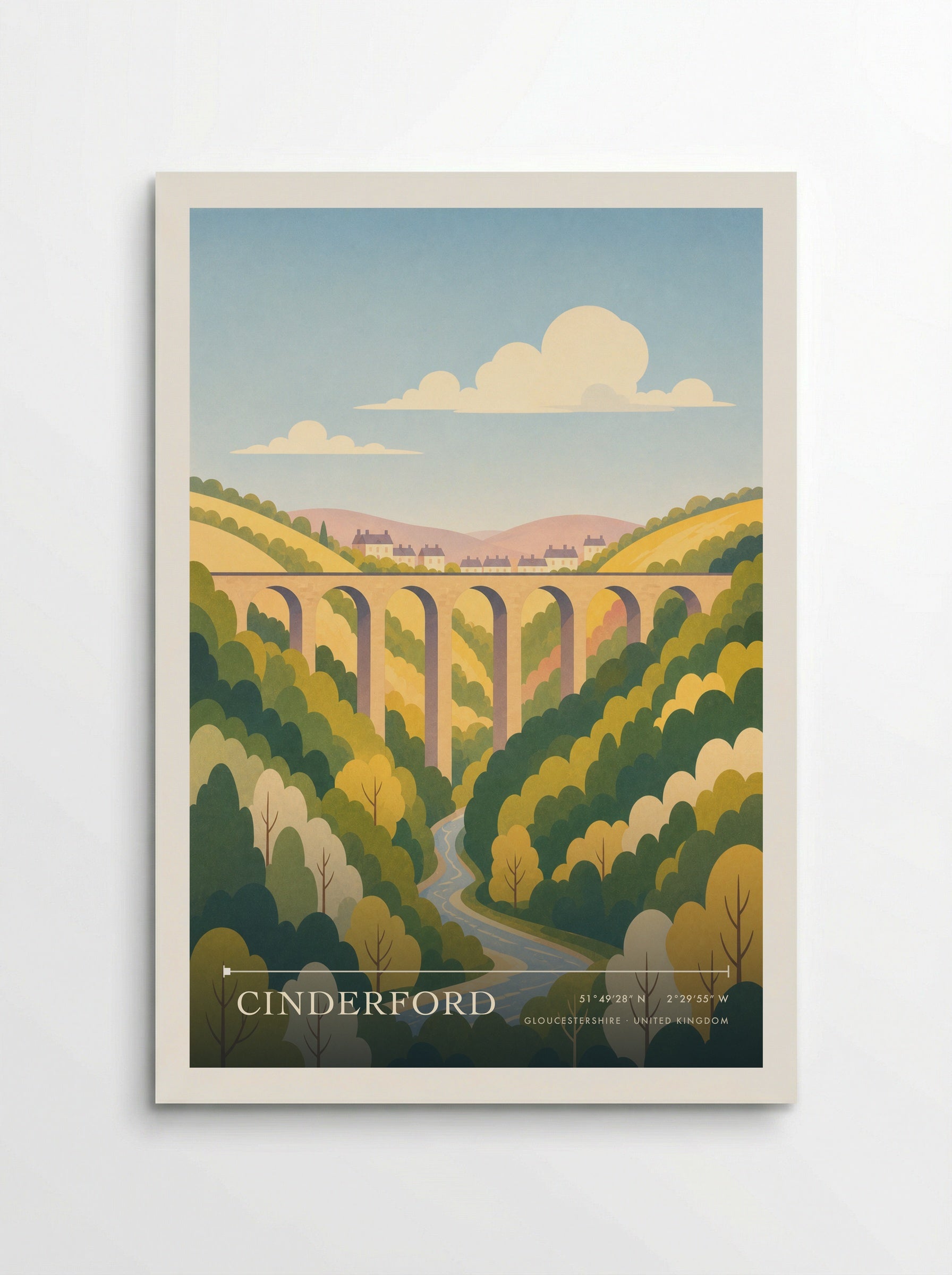 Cinderford Gloucestershire United Kingdom Travel Poster - Poster