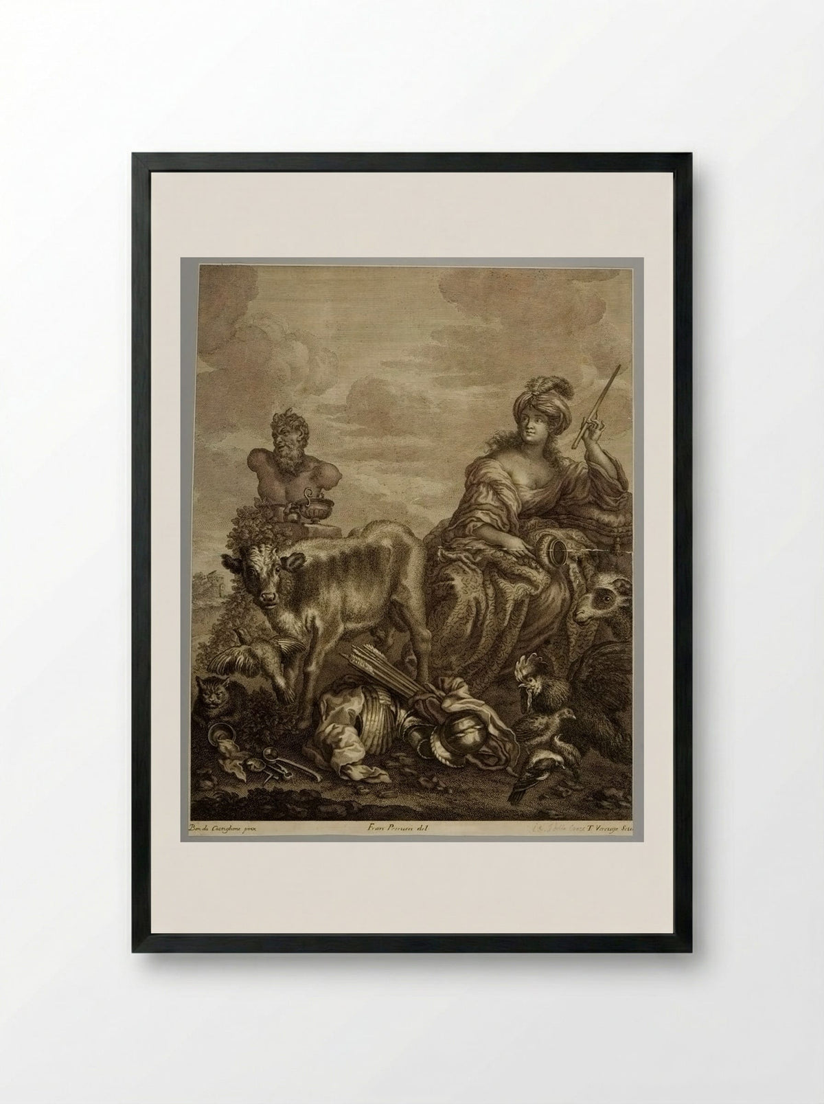 Circe - Theodor Verkruys - Framed Print Black