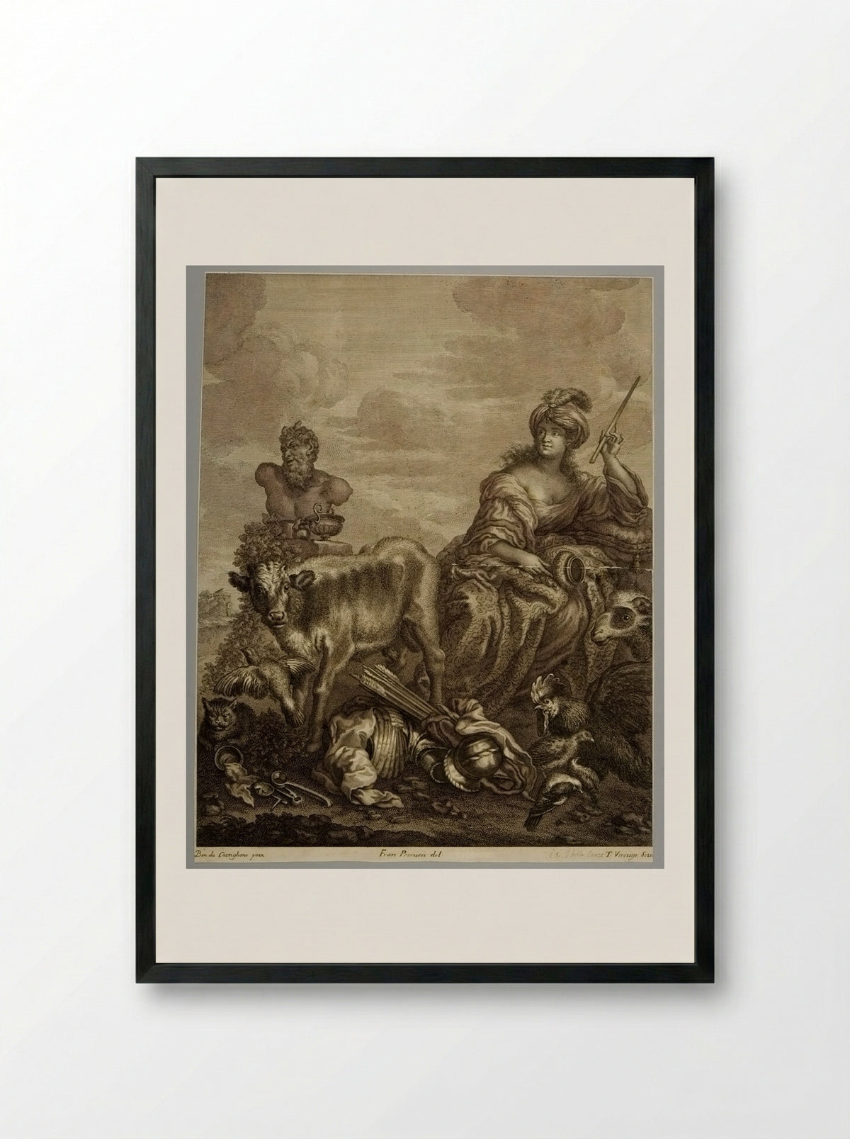 Circe - Theodor Verkruys - Framed Print Black