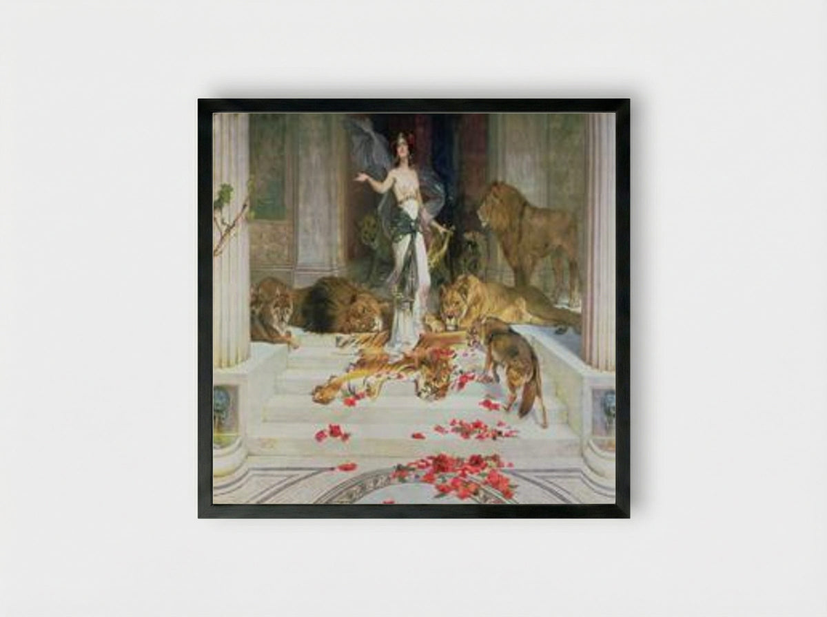 Circe - Alexandre Cabanel - Framed Print Black