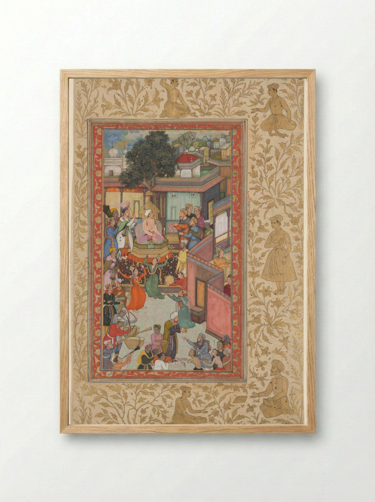 Circumcision Ceremony for Akbar’s Sons - Dharam Das - Framed Print Wood